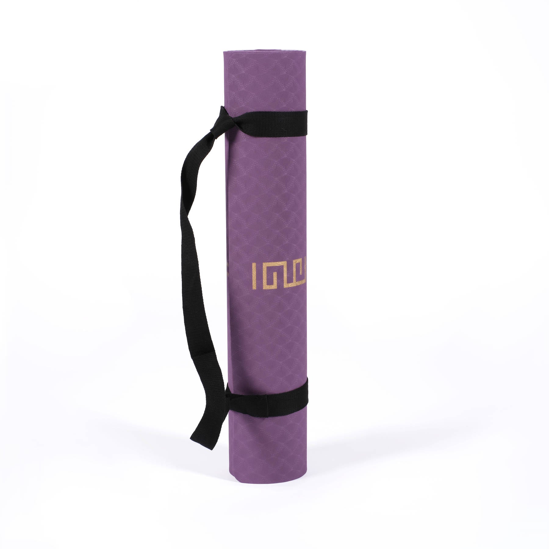 Yogamatte TPE gold Print violett