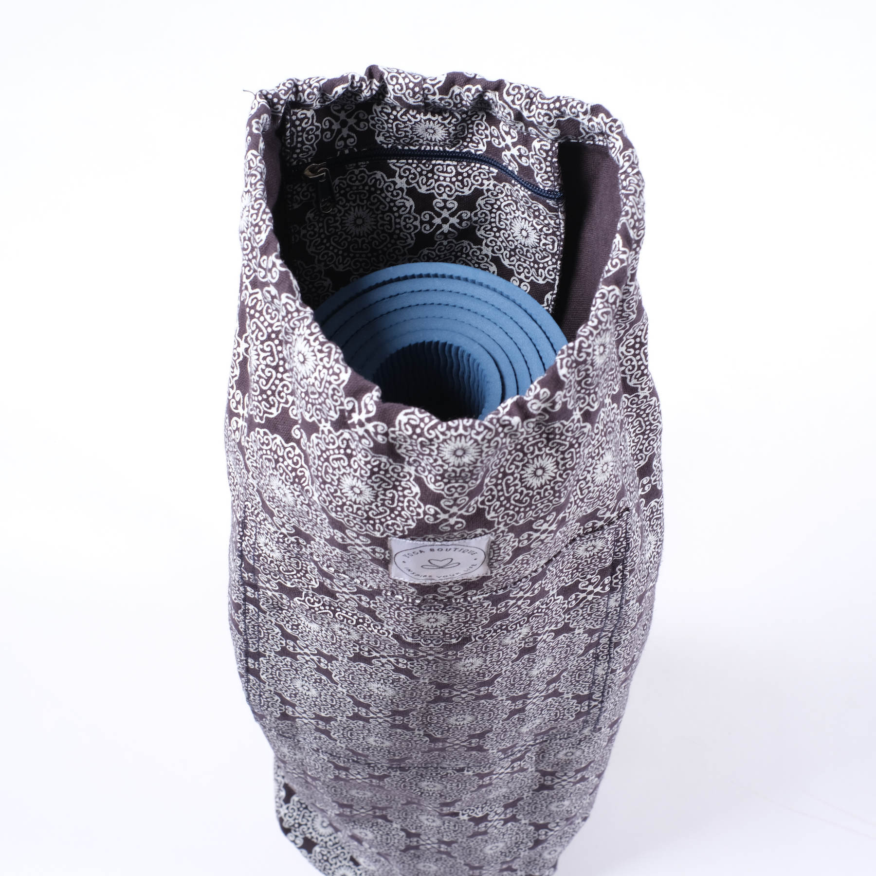 Yogamatten-Tasche Rajasthan navy-blau