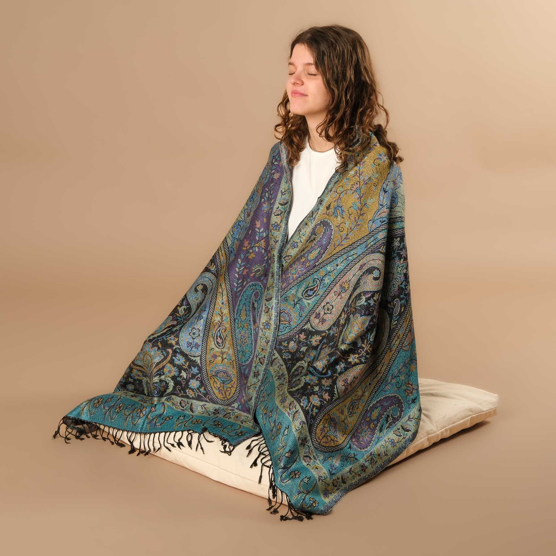 Meditationstuch Schal Viskose Lunaris