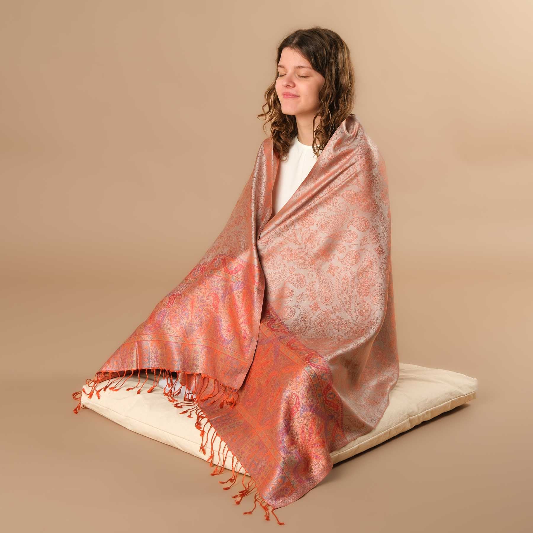 Meditationstuch Schal Seide Noelani