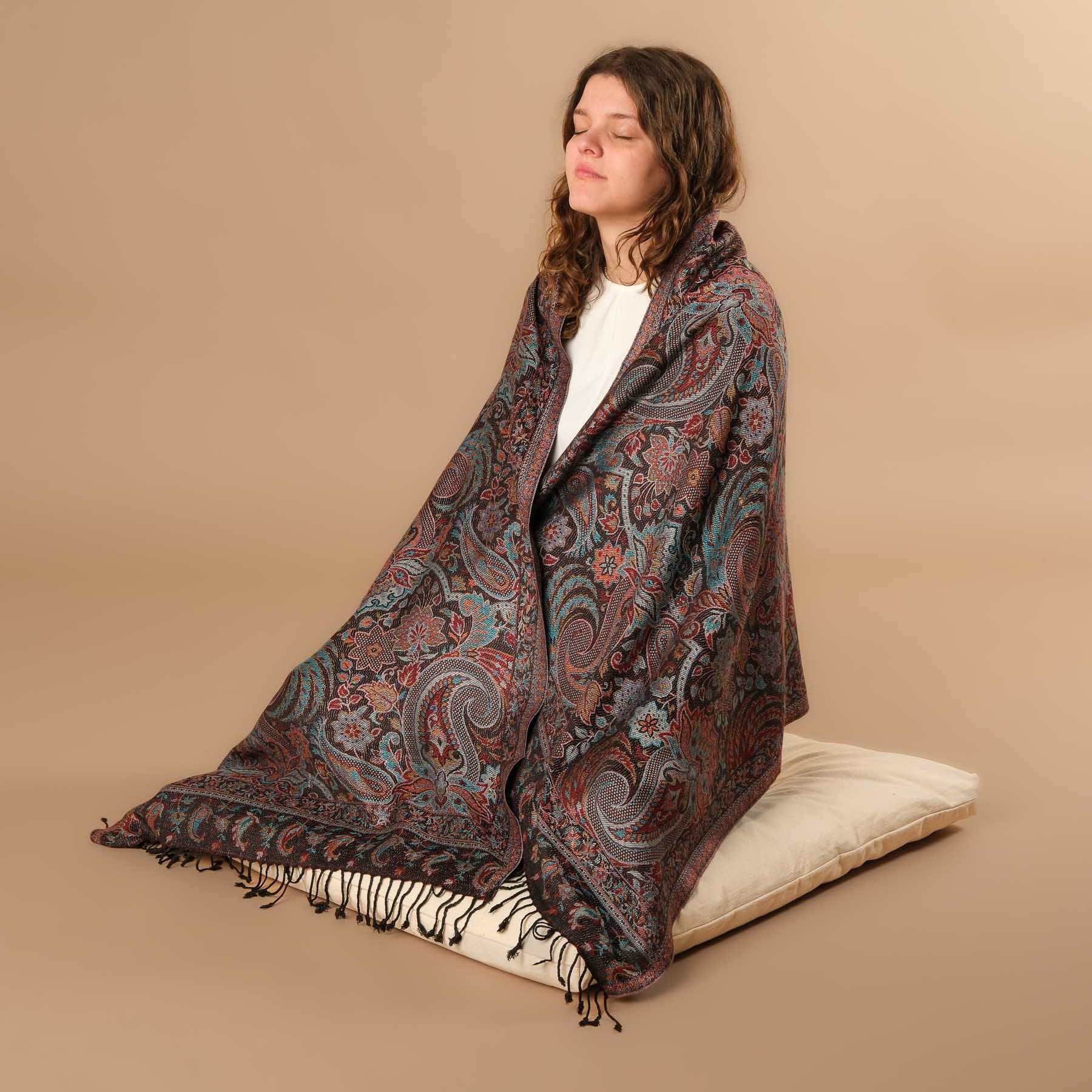 Meditationstuch Schal Viskose Abou