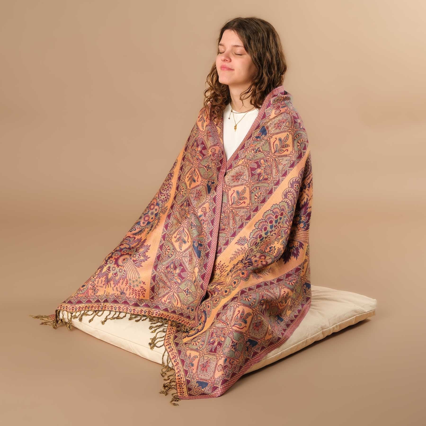 Meditationstuch Schal Viskose Cadiz