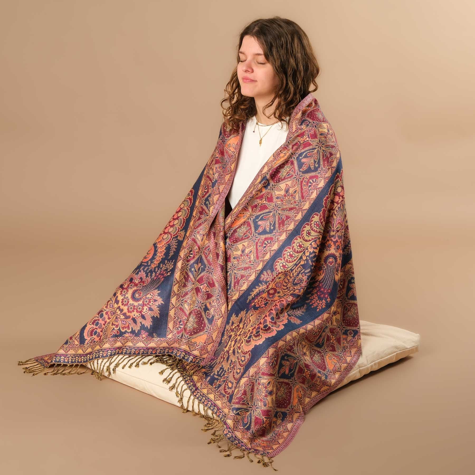 Meditationstuch Schal Viskose Cadiz