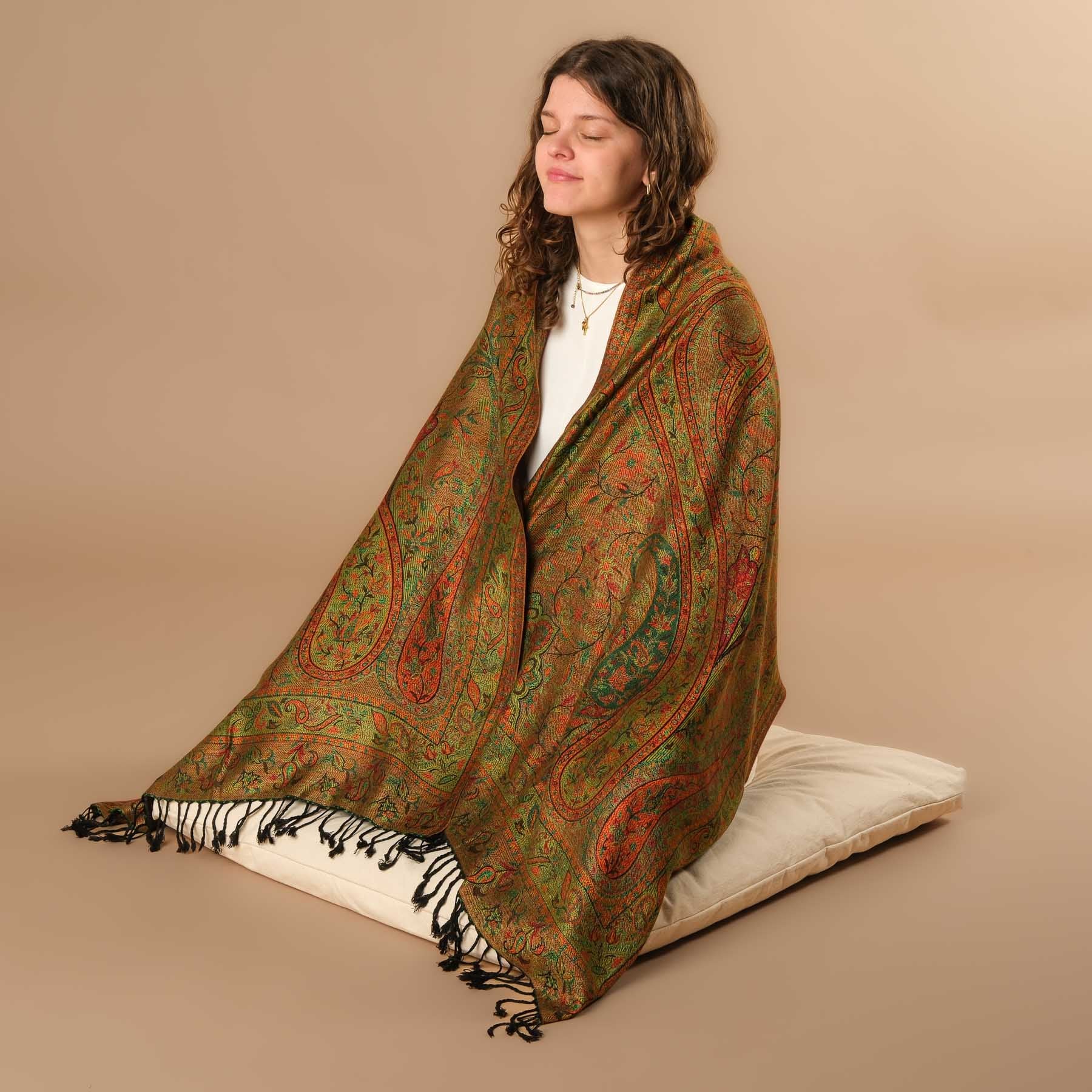 Meditationstuch Schal Viskose Marroko