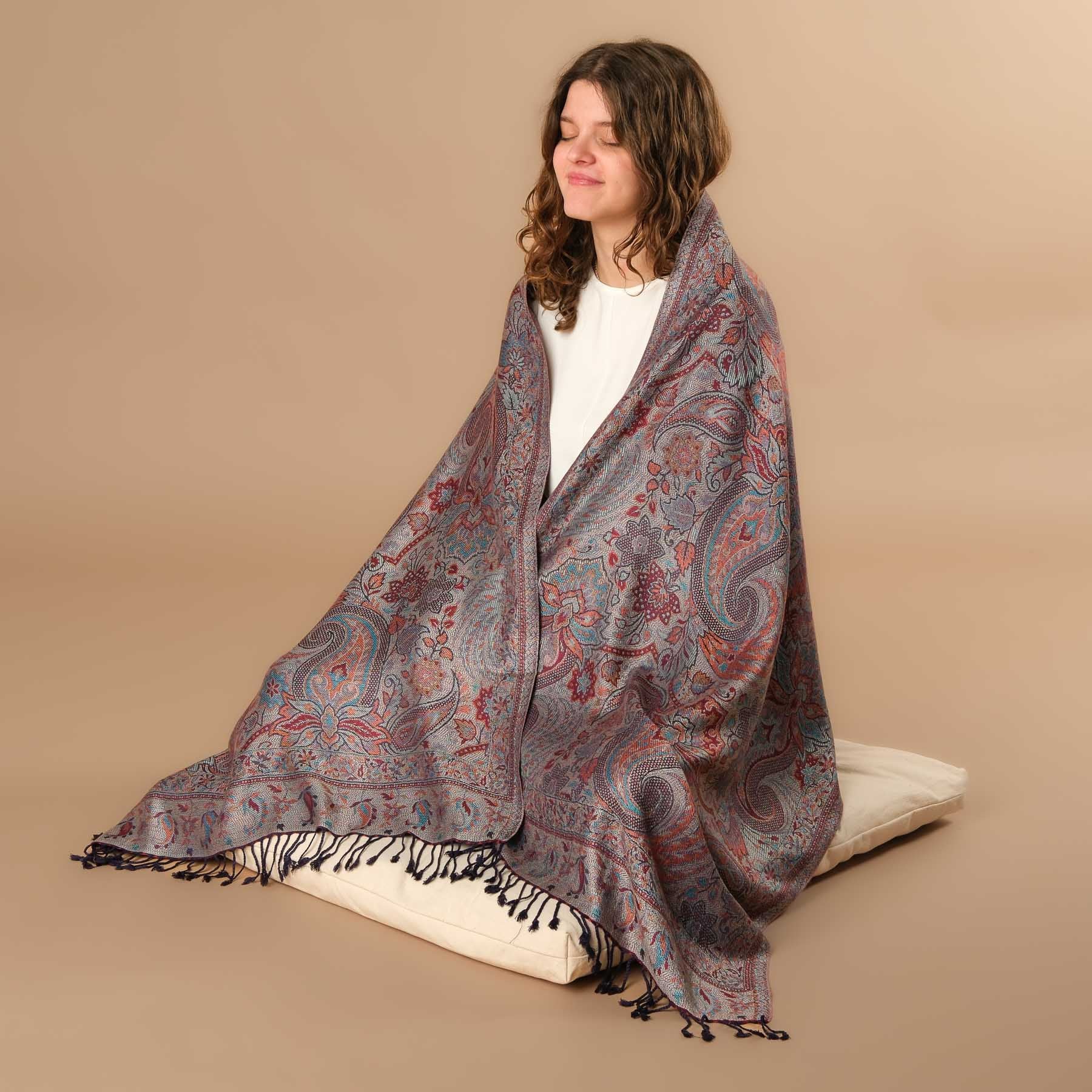 Meditationstuch Schal Viskose Nila