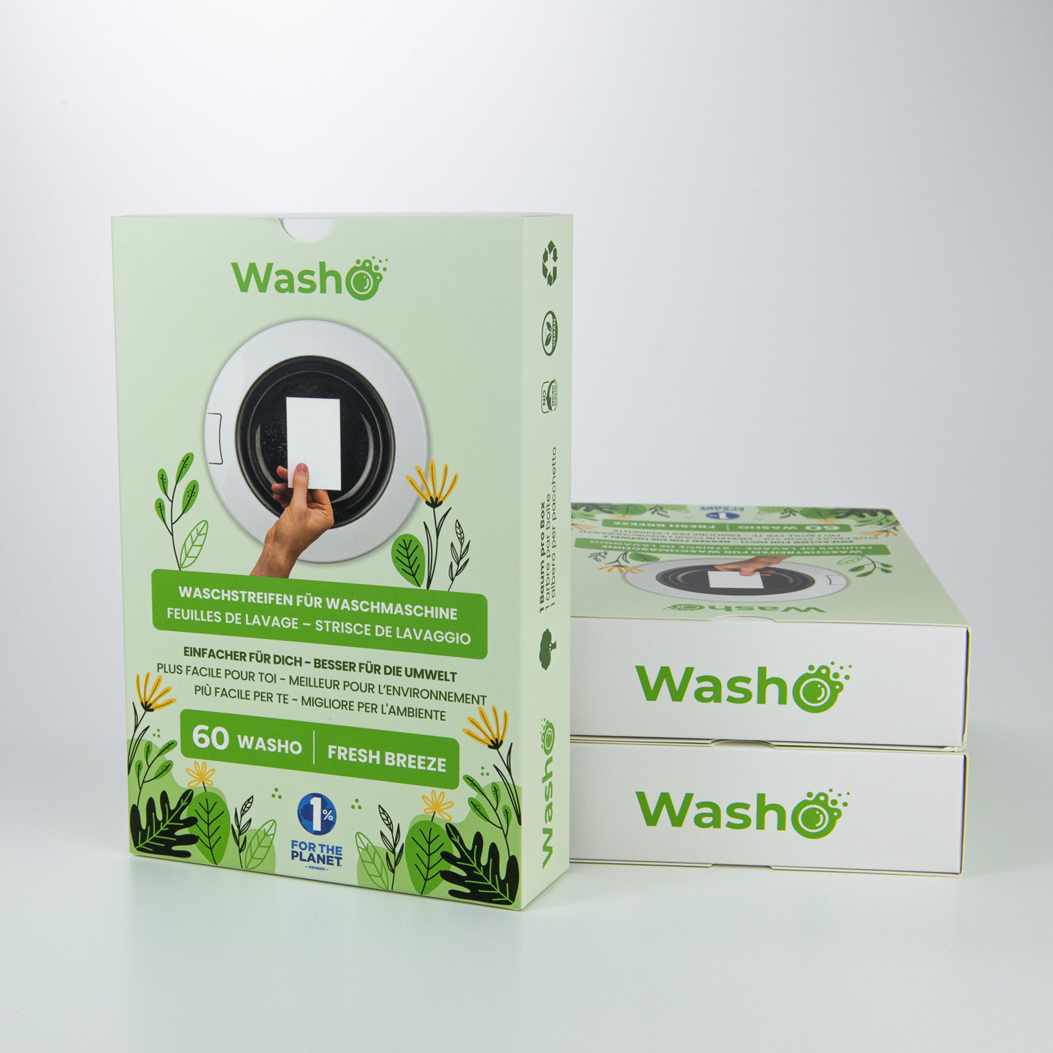 Washo ökologische Waschstreifen Fresh Breeze 3er Set