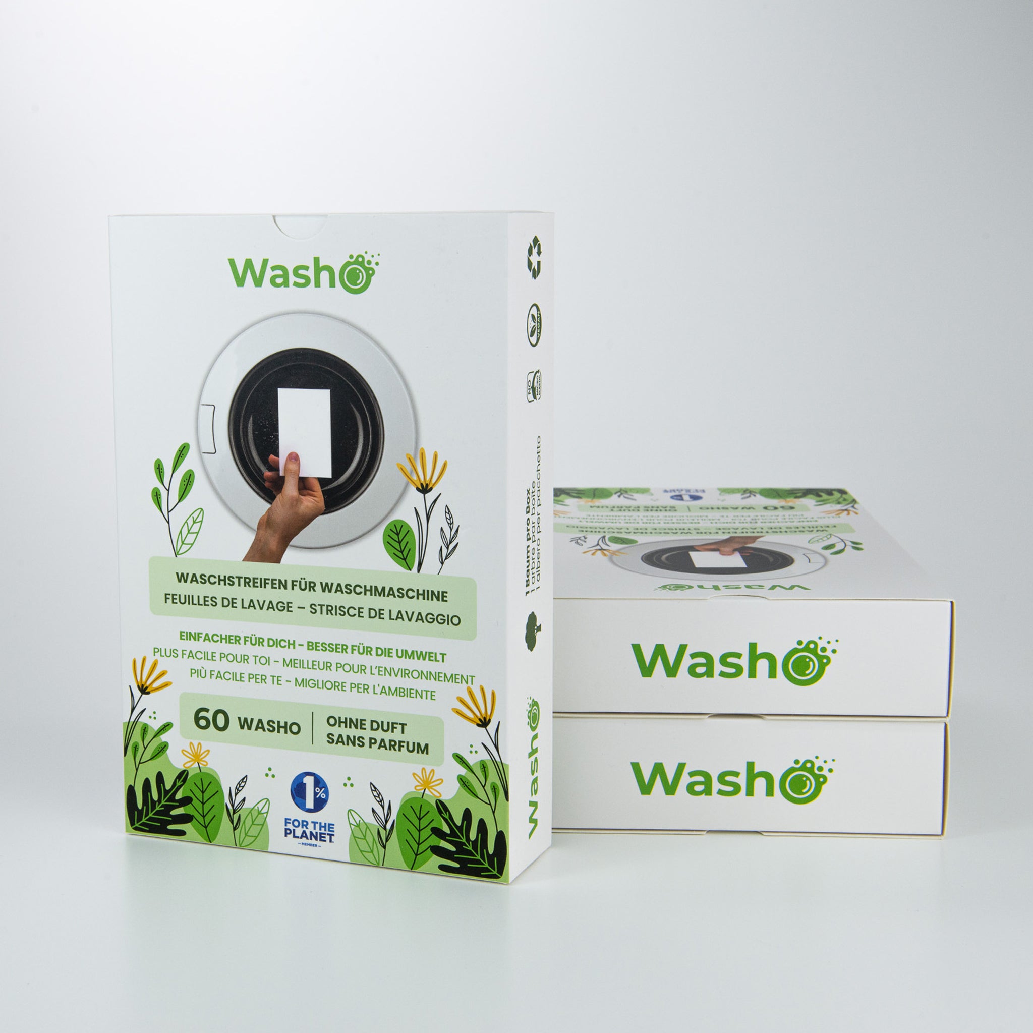 Washo ökologische Waschstreifen ohne Duft 3er Set