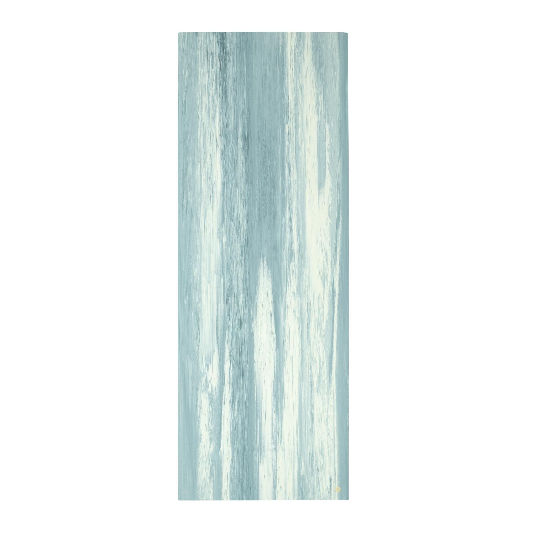Tappetino da yoga in gomma naturale antiscivolo, blu marmorizzato