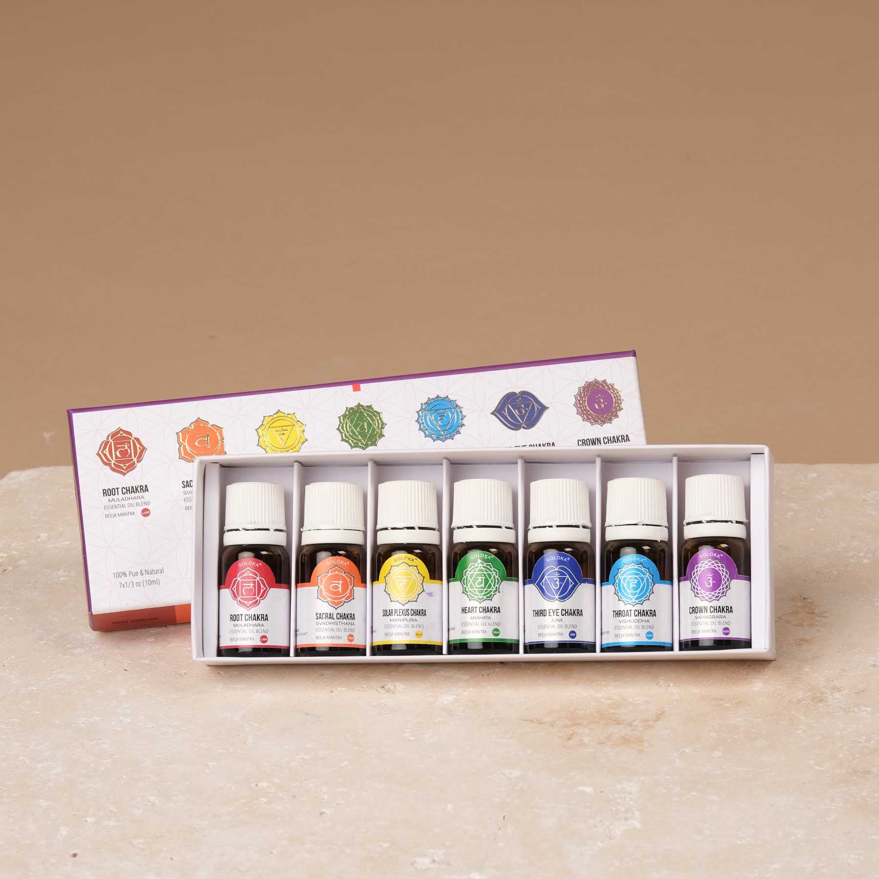 Goloka 7 Chakras Ölmischungen Set