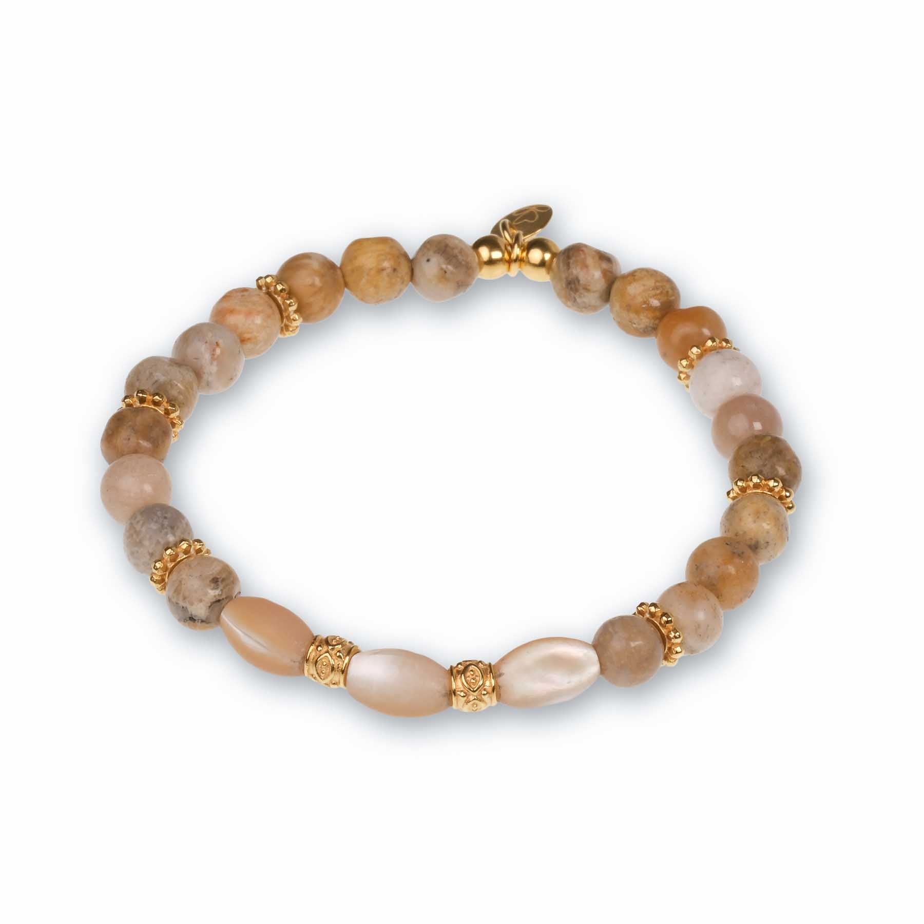 Bracelet Sahara Jaspe doré