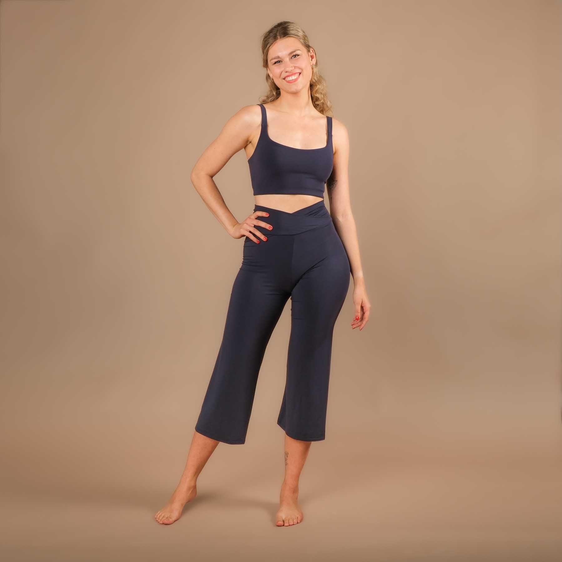 Yoga Bra Stripes Comfy navy