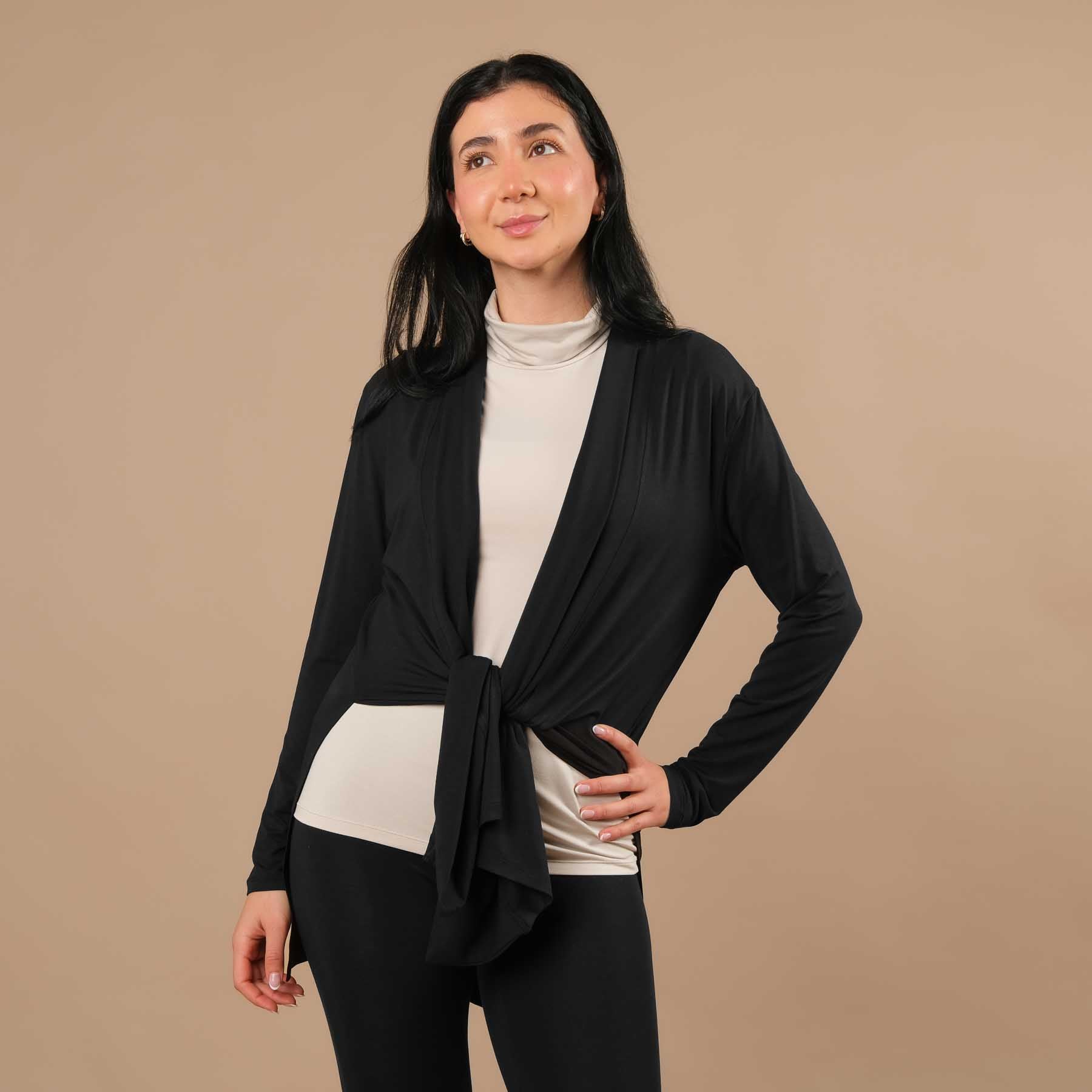 Yoga Turtleneck Kragen Shirt kurzarm sand