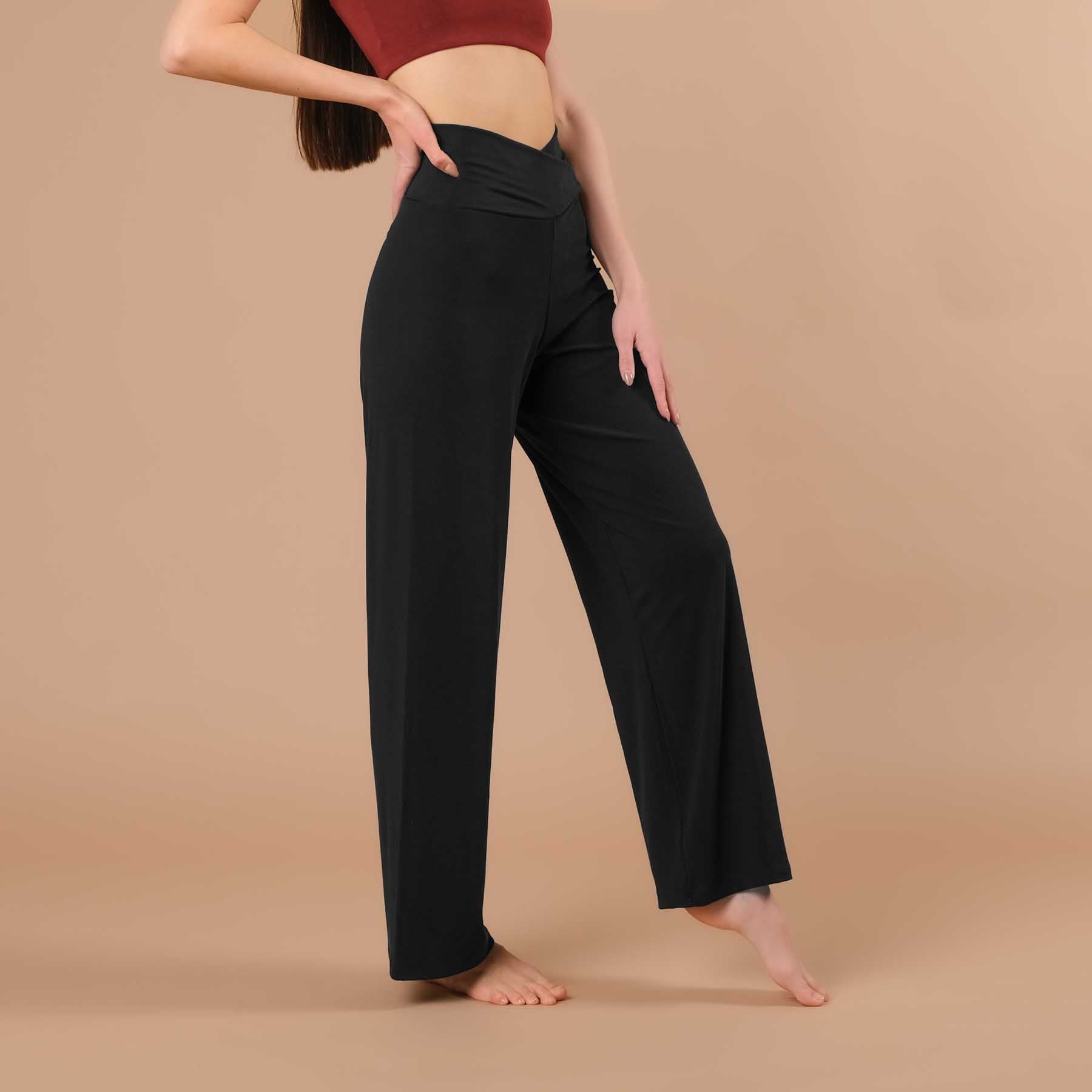 Yoga Culotte Comfy lang schwarz