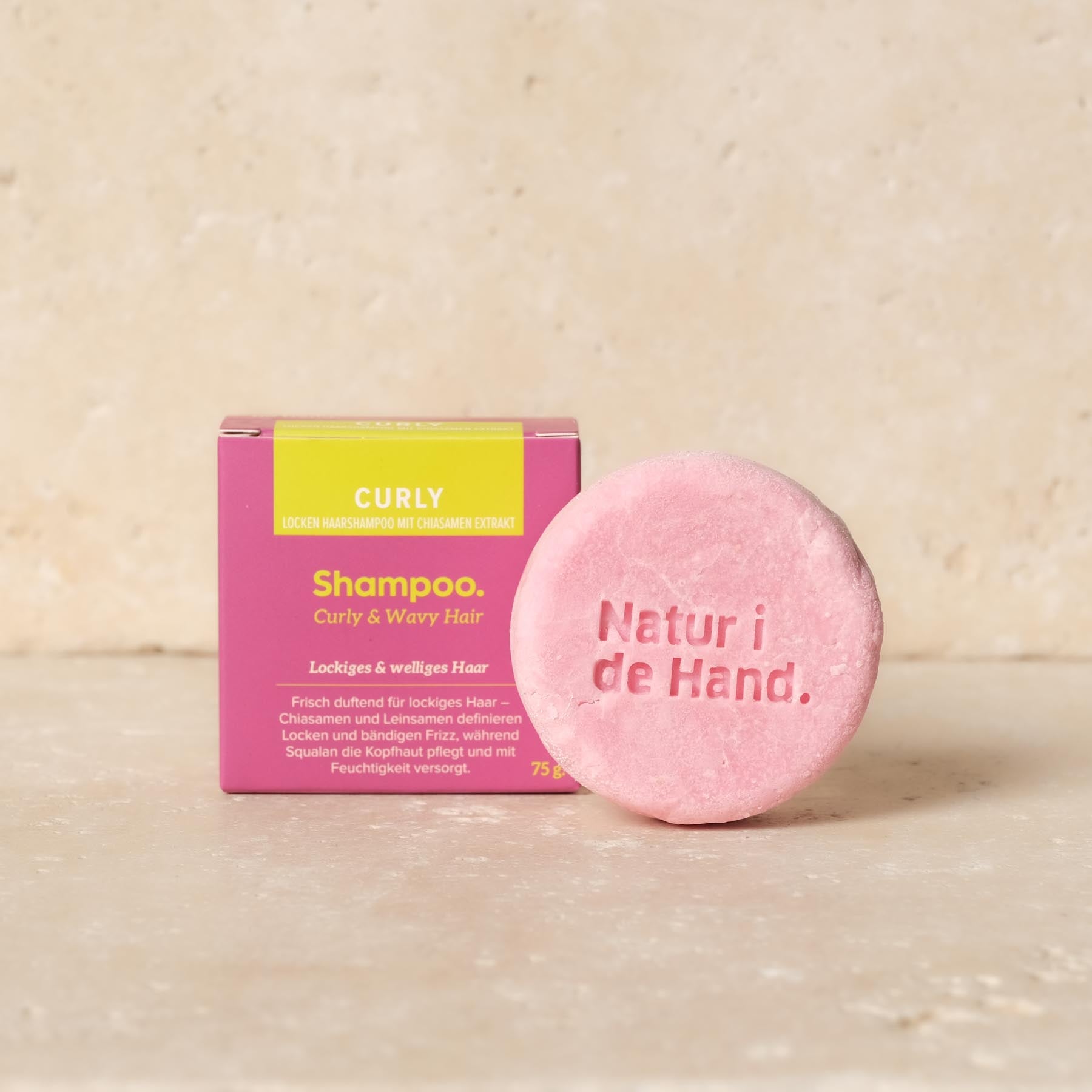 Shampoing solide - Savon pour cheveux - Shampoing en barre - Curly pour les boucles 