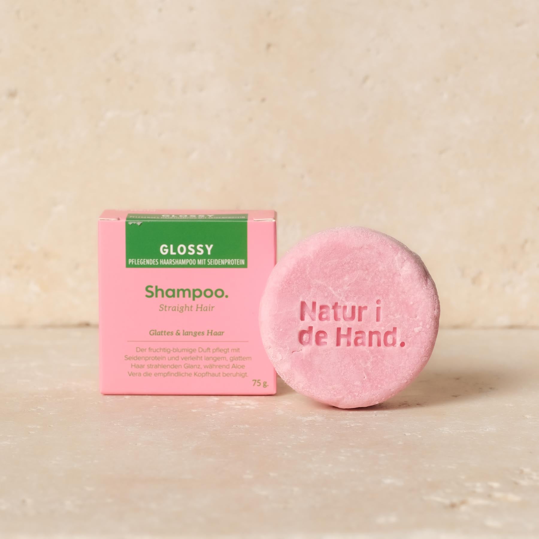 Savon solide pour les cheveux, shampoing solide, savon pour les cheveux - Shampoing solide - Glossy pour cheveux lisses