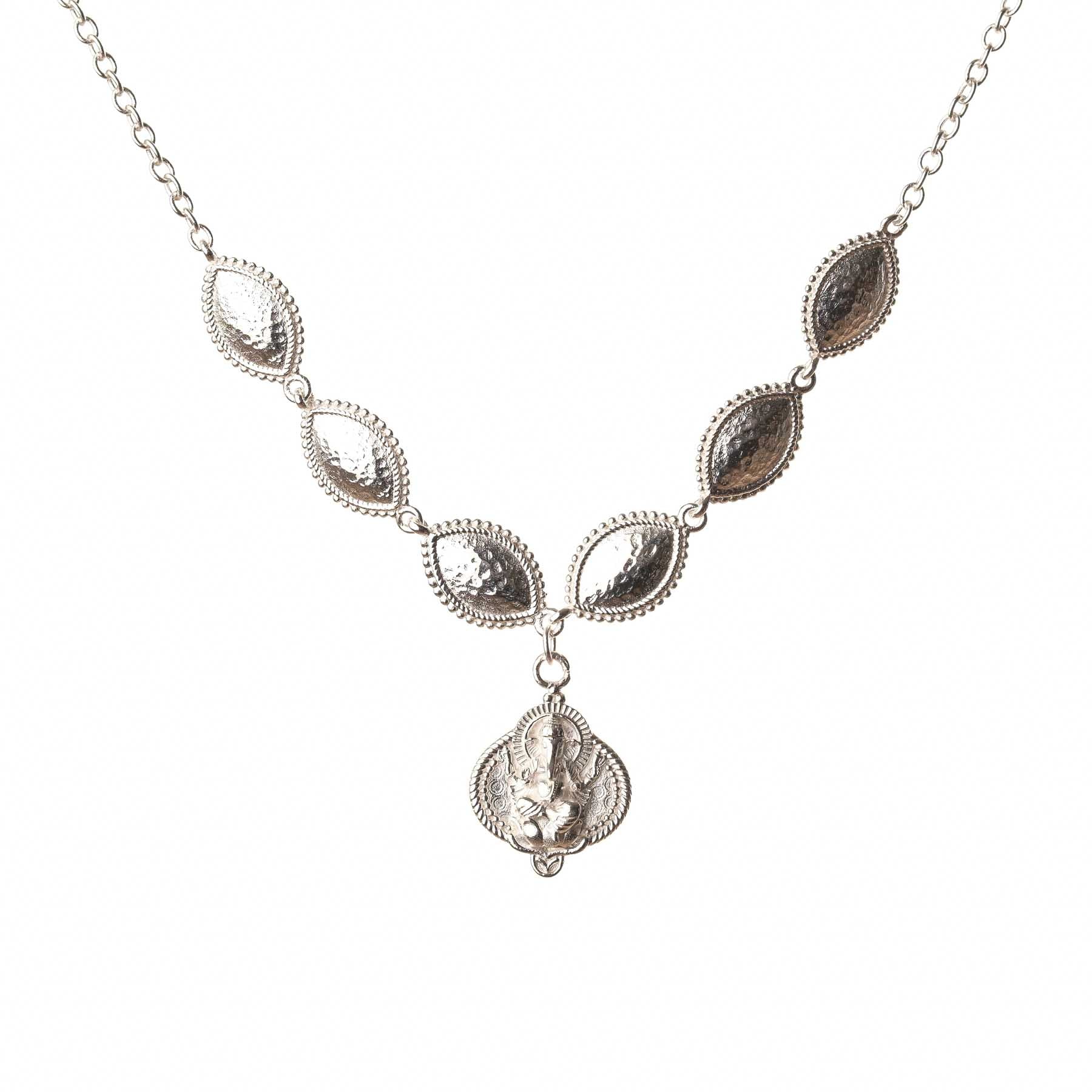 Collana Jaipur con pendente Ganesh in argento