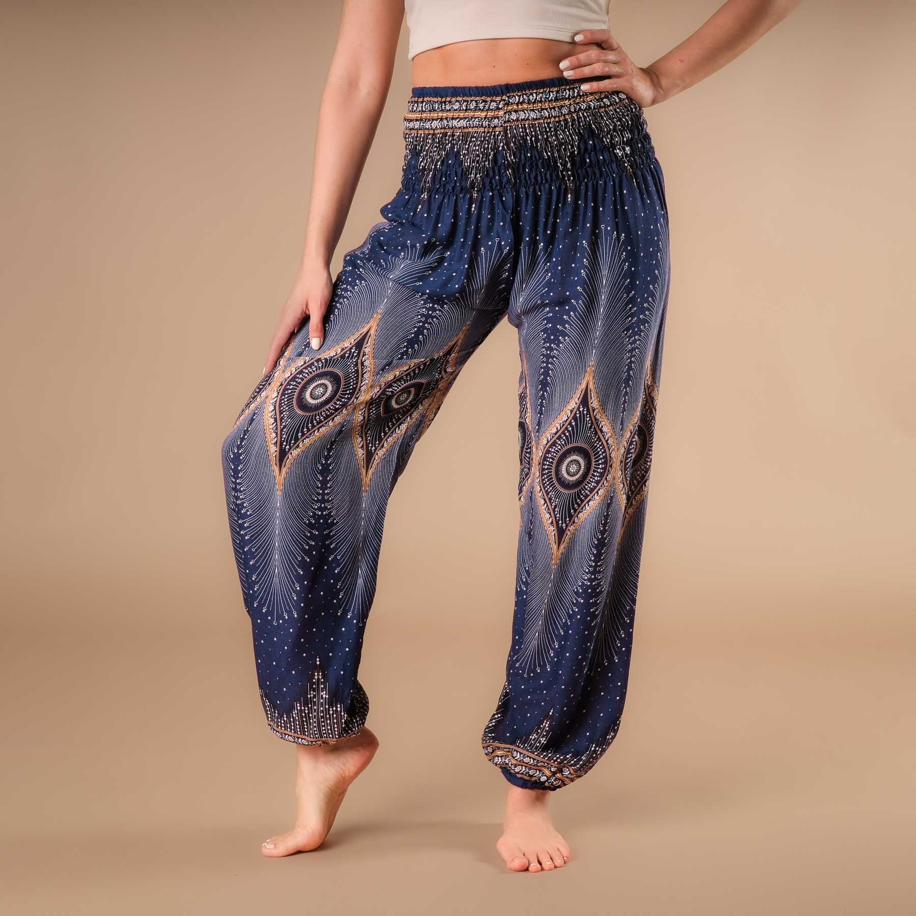 Yoga Haremshose Orient navy blau