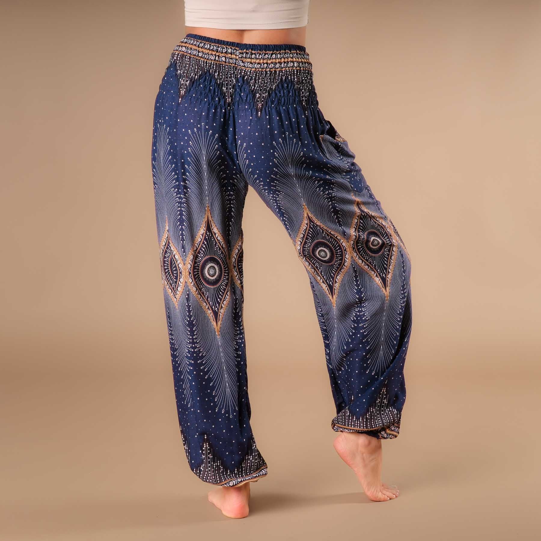 Yoga Haremshose Orient navy blau