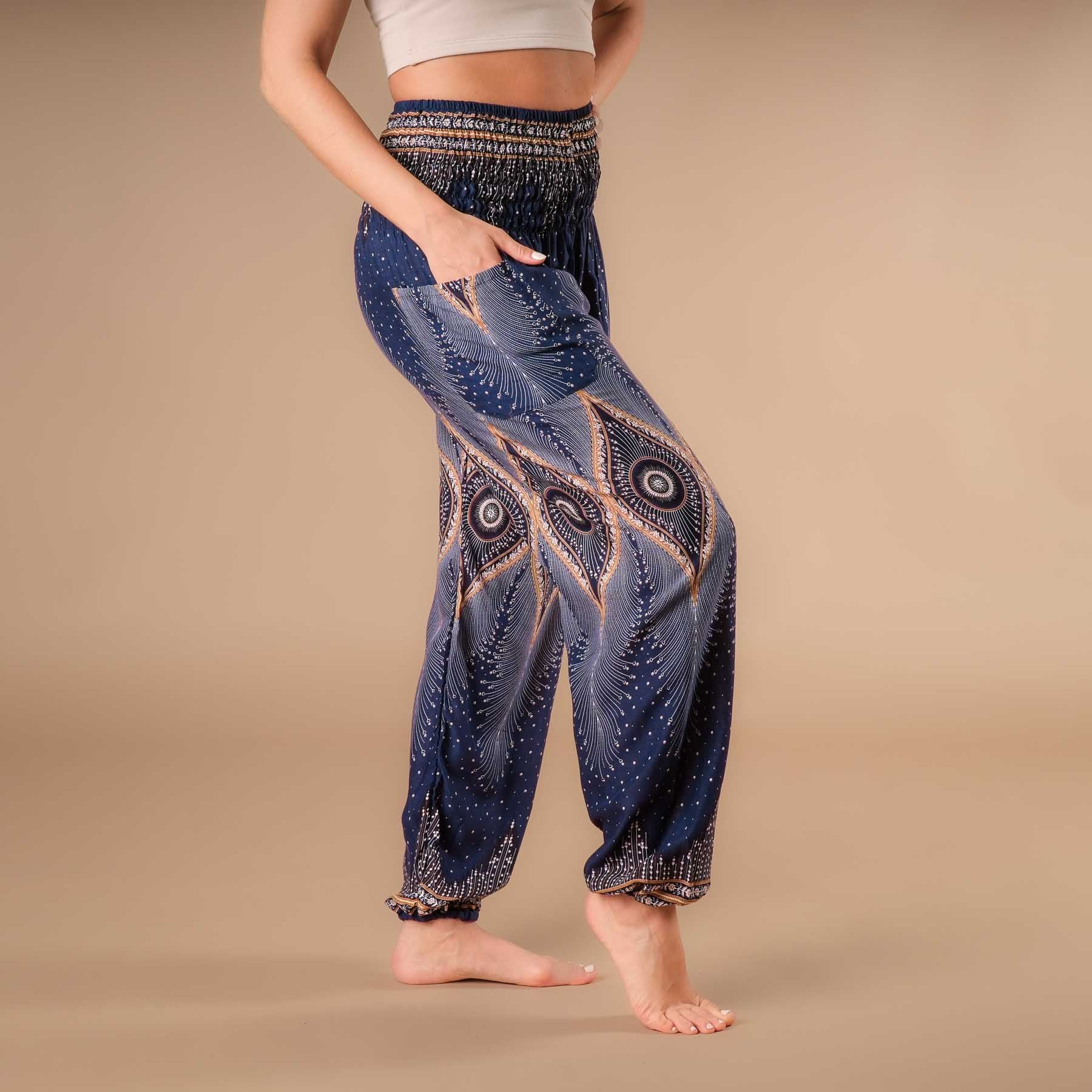 Yoga Haremshose Orient navy blau