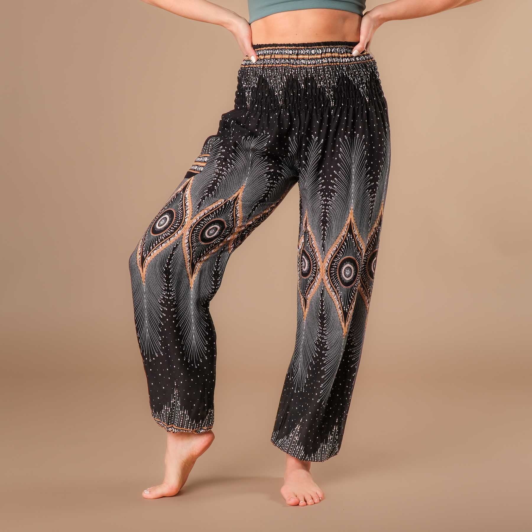 Yoga Haremshose Boho Pants Orient schwarz