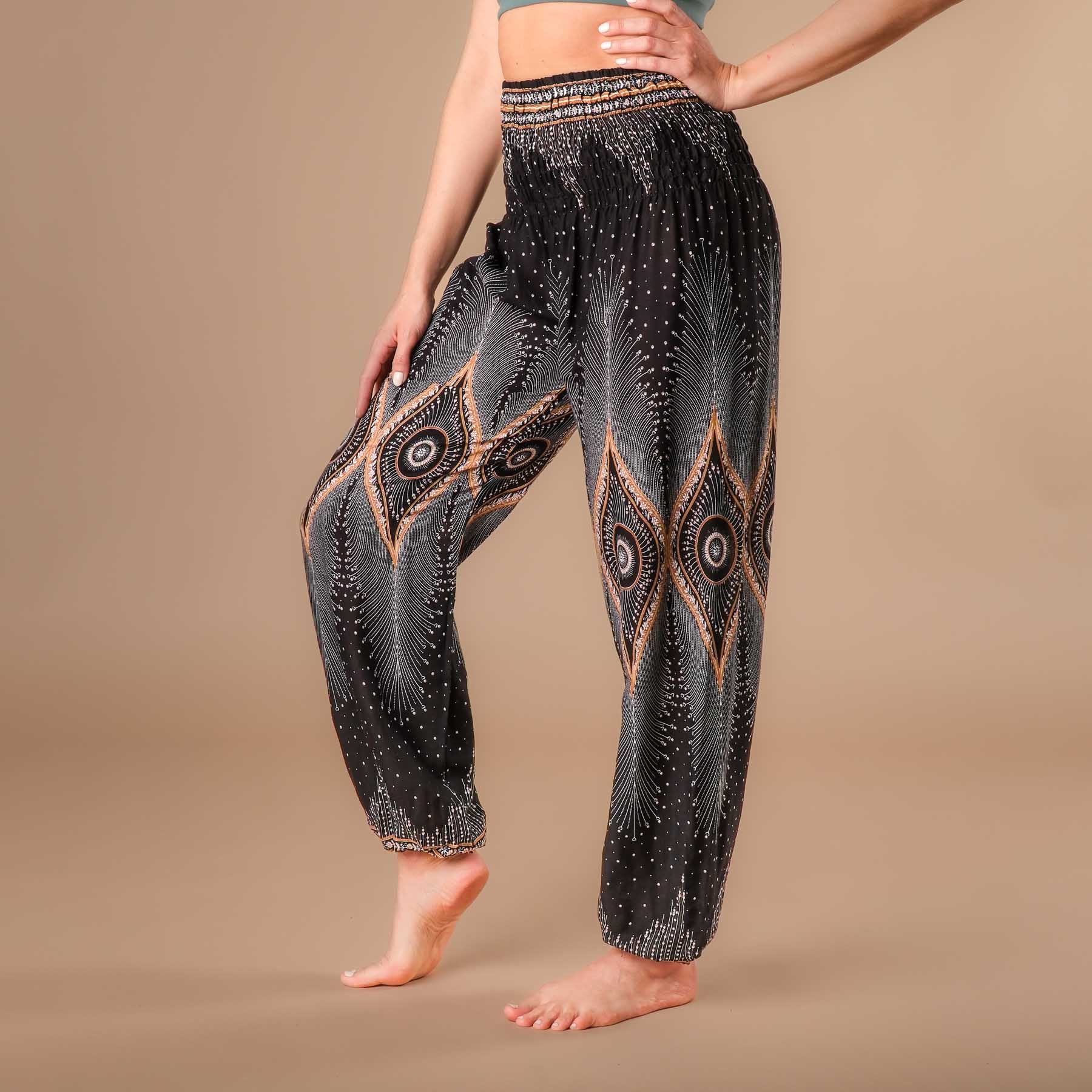 Yoga Haremshose Boho Pants Orient schwarz