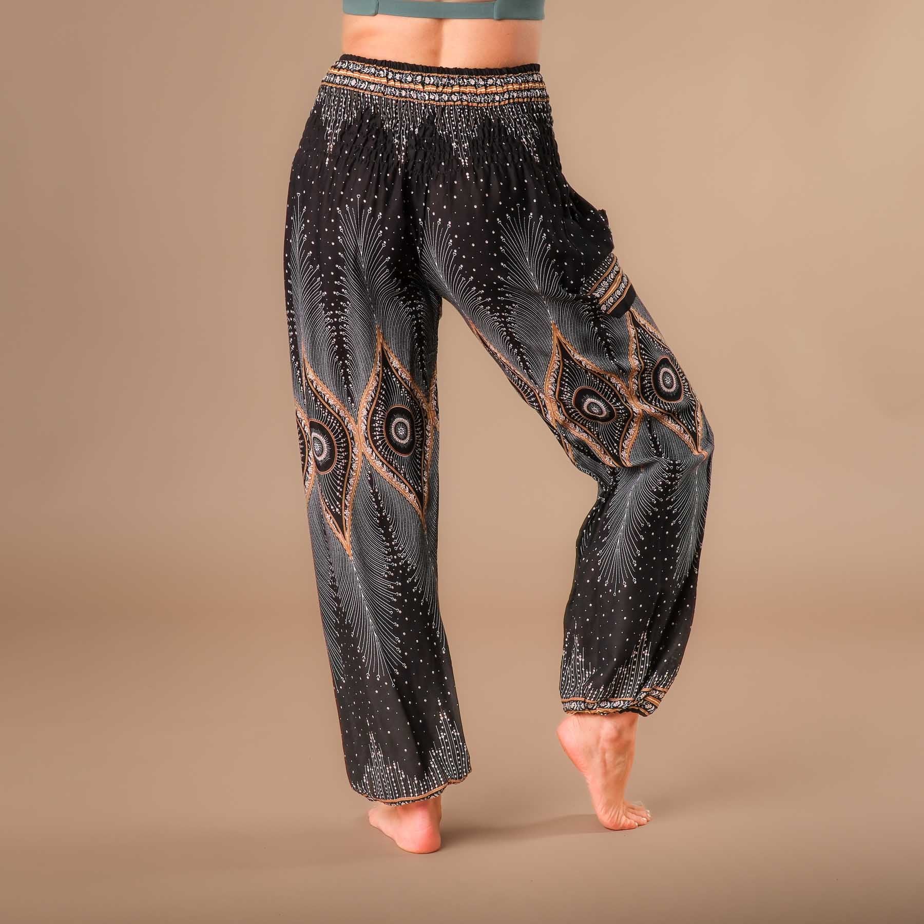 Yoga Haremshose Boho Pants Orient schwarz