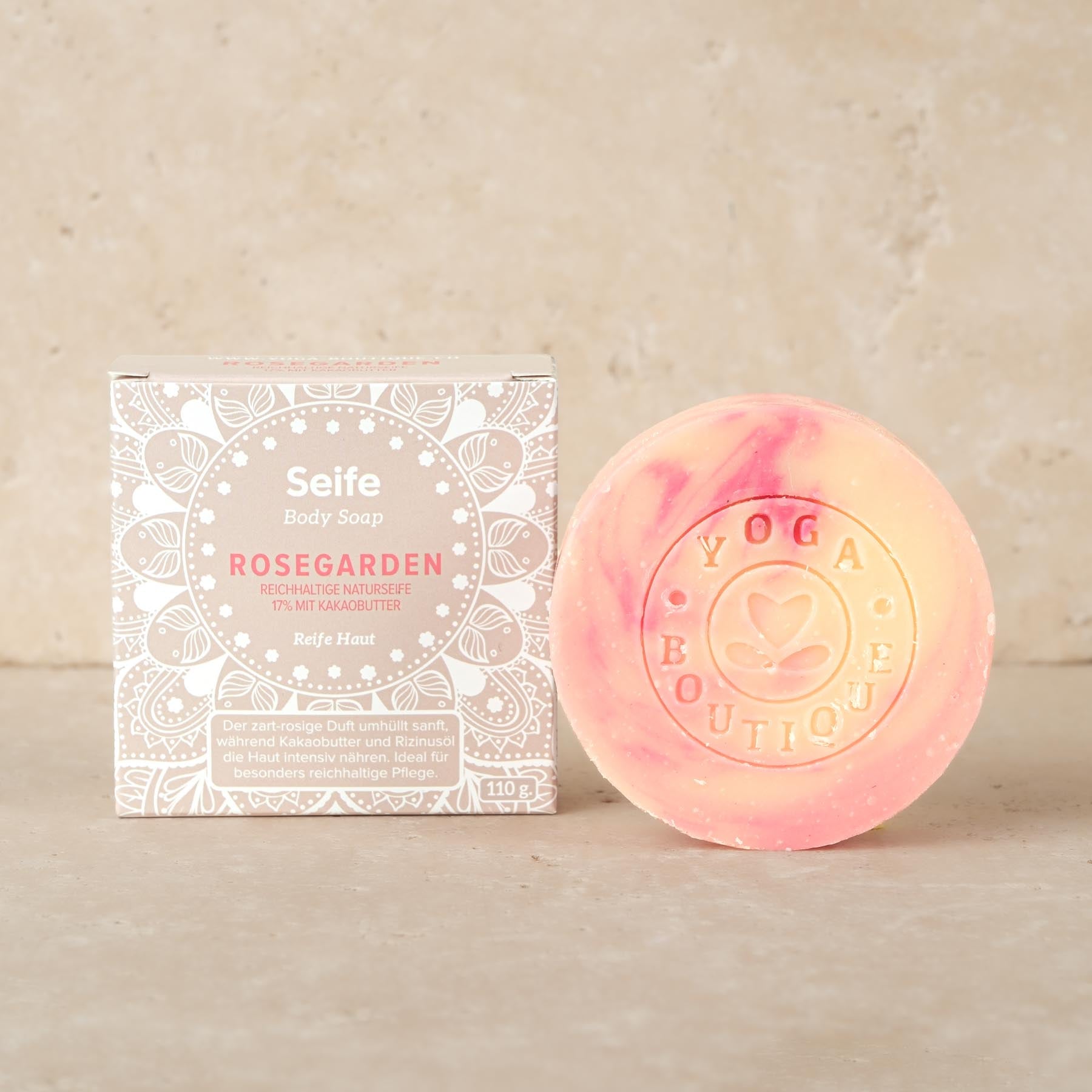 Savon naturel, savon pour le corps - Body Bar - Rosegarden, fabriqué en Suisse