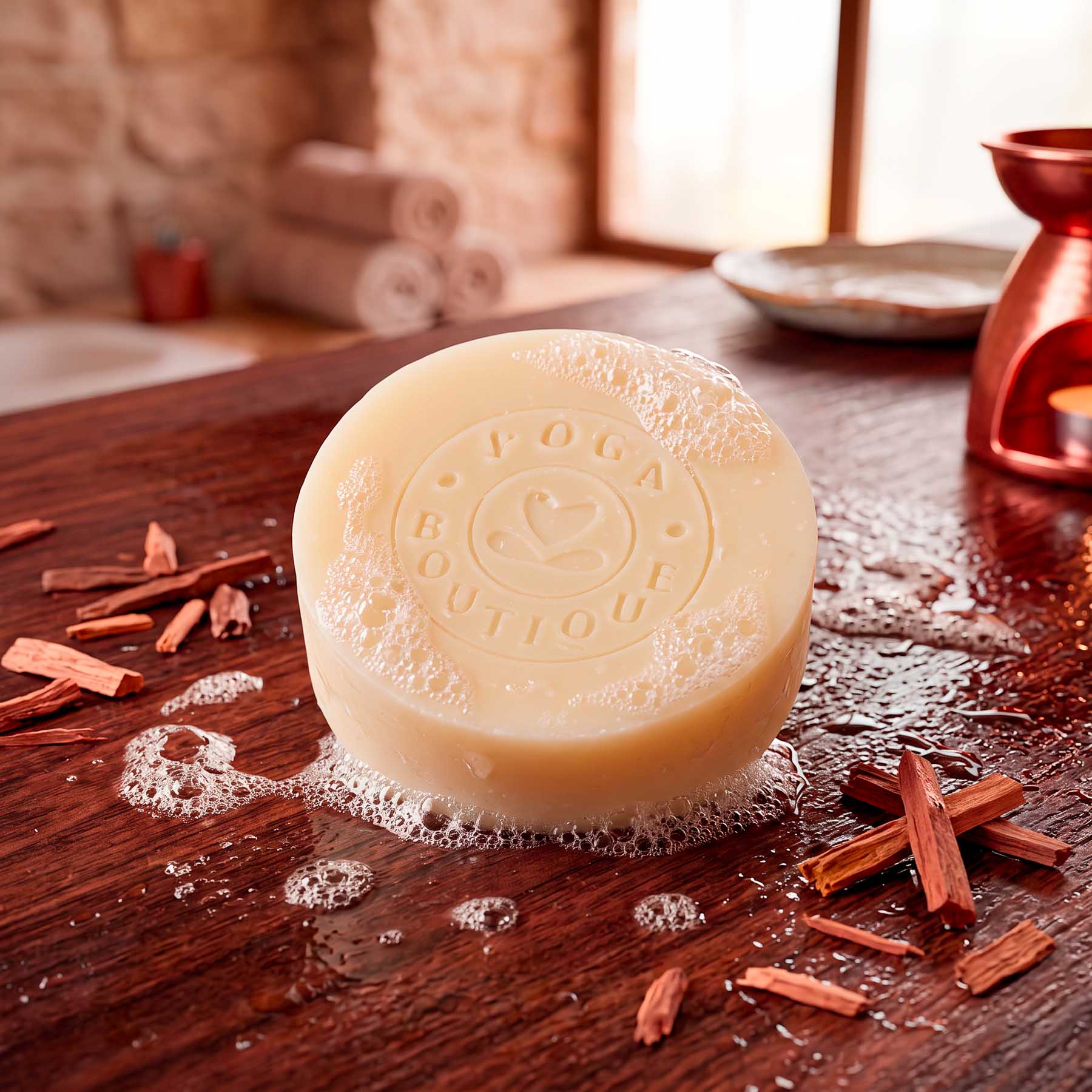 Savon naturel - Bois de santal - Savon pour le corps fabriqué en Suisse