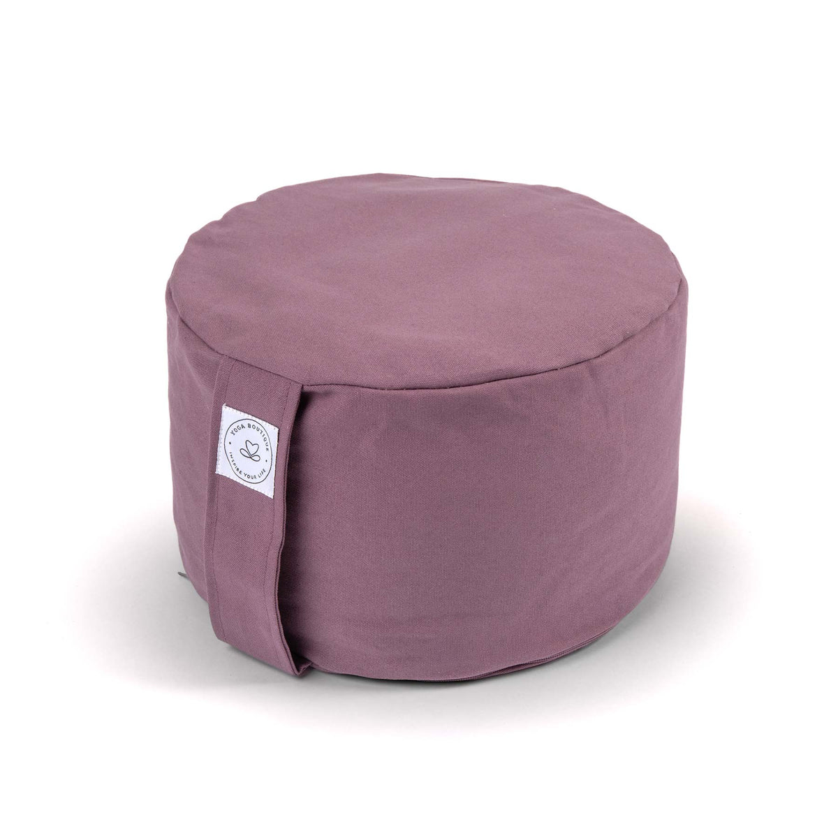 Cuscino da meditazione rotondo, tinta unita, extra alto, color lavanda