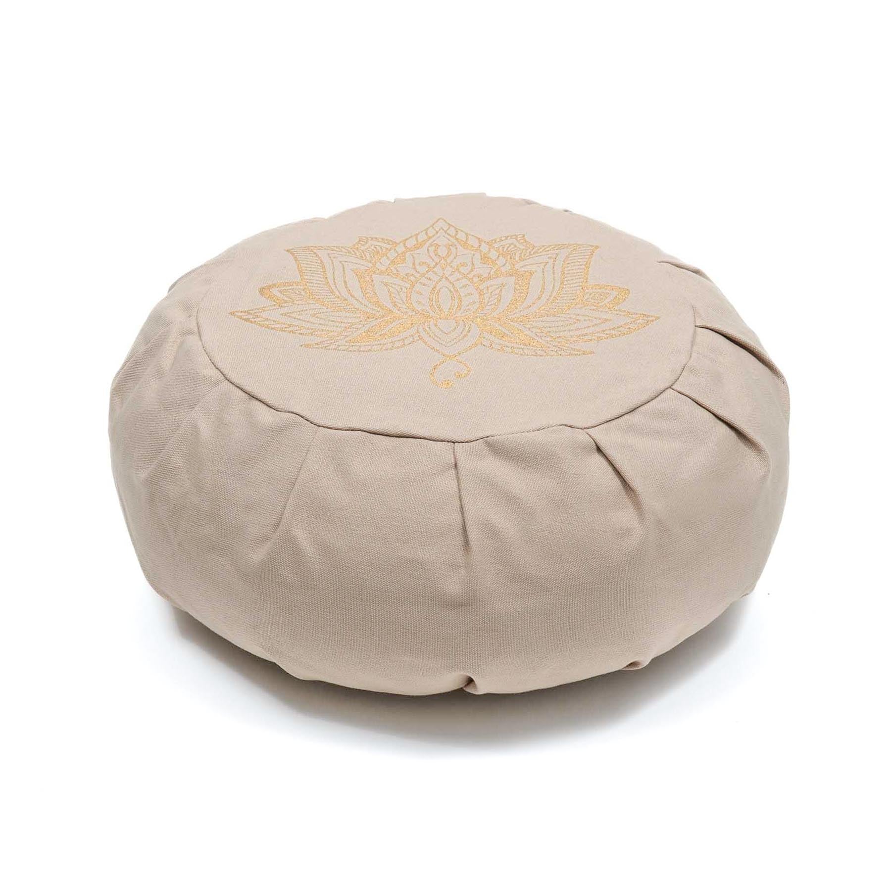 Meditationskissen Zafu Lotus sand