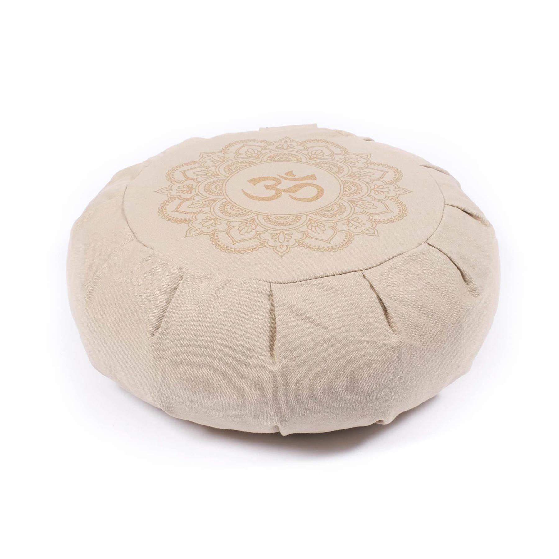 Meditationskissen Zafu Mandala OM sand