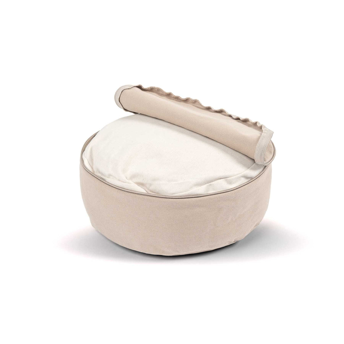 Meditationskissen rund uni SMALL zum Reisen sand