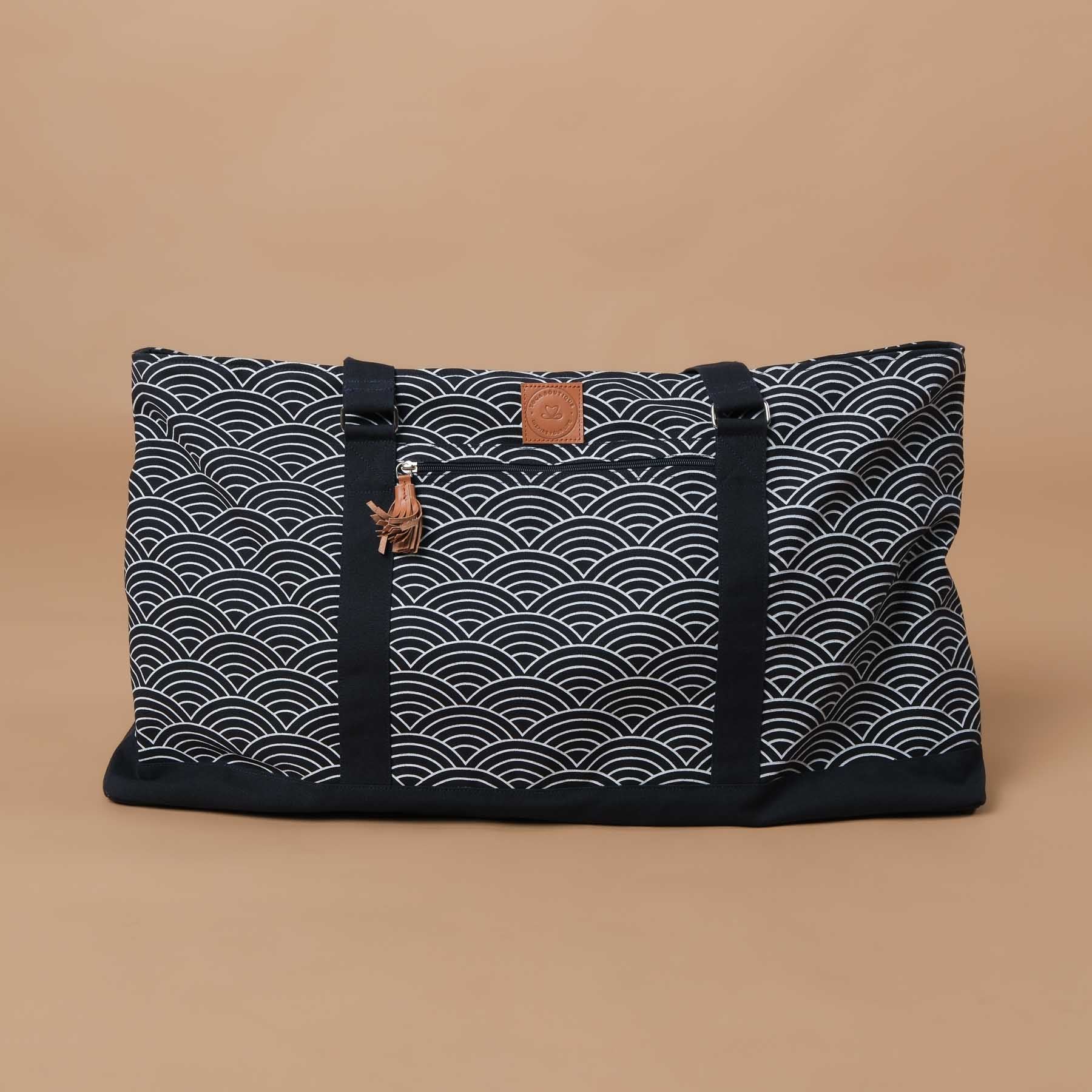Yoga Tasche gross - Reisetasche Waves navy