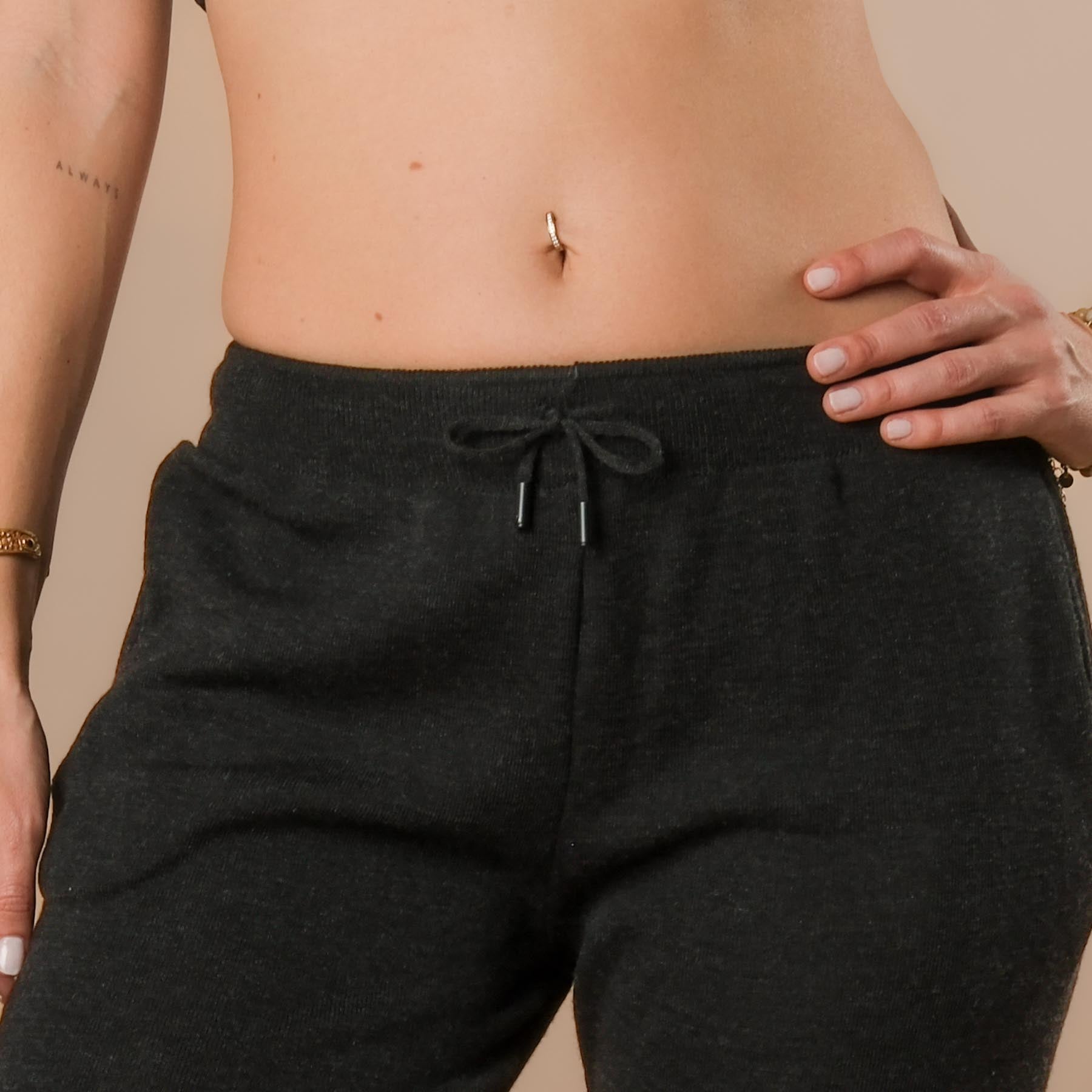 Culotte 100 % laine mérinos, fabriquée en Suisse, couleur anthracite