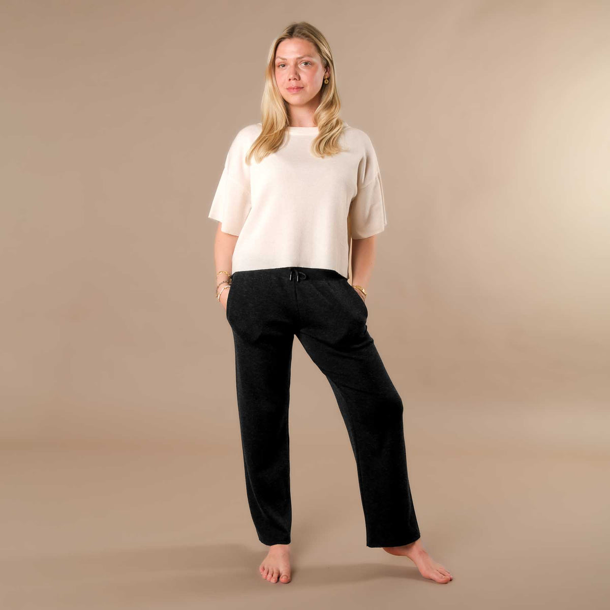 Boxy T-Shirt 100% Merino Swiss made off white