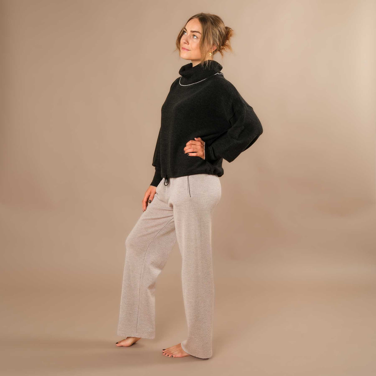 Culotte Hose 100% Merino Swiss made beige