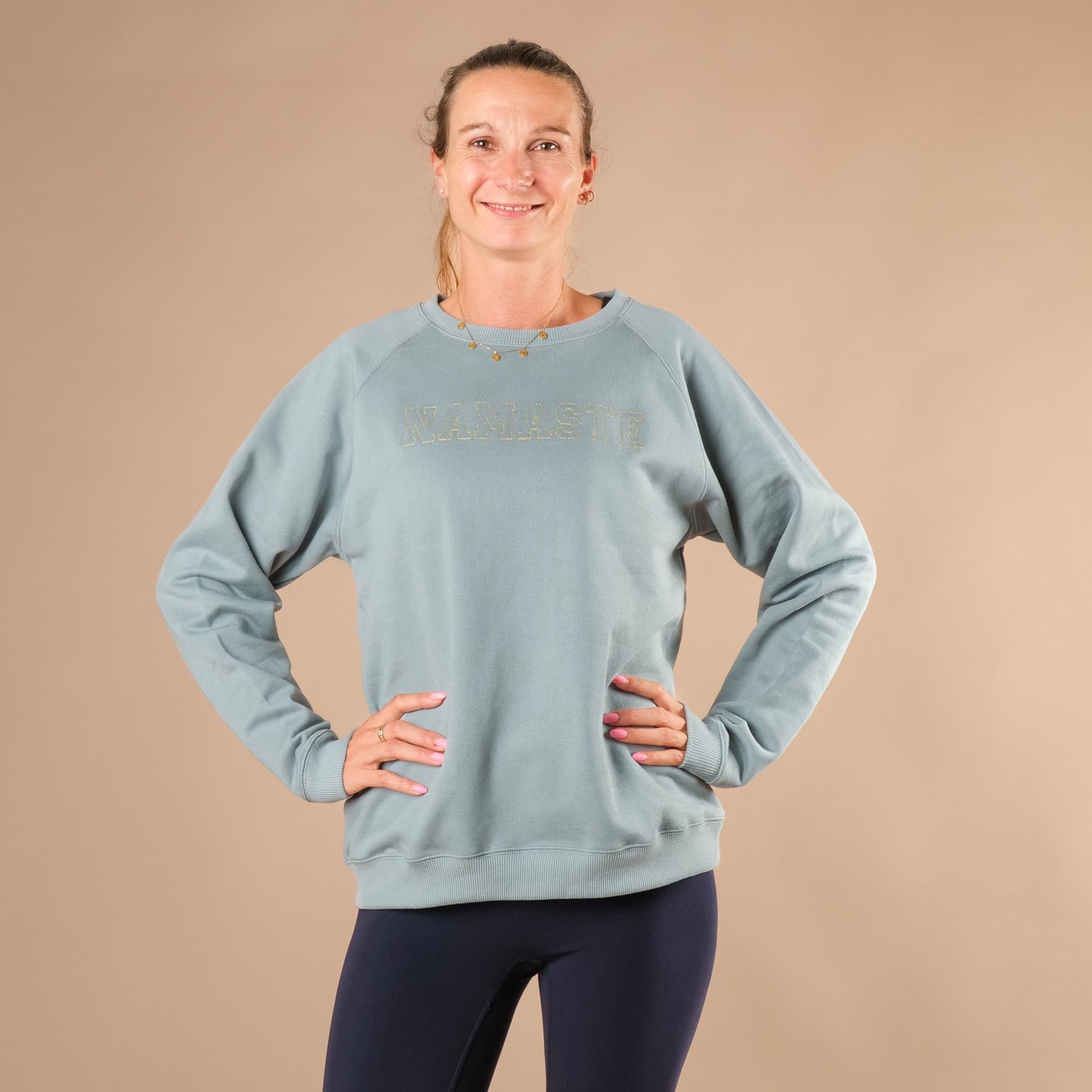 Yoga Sweater Namaste mint