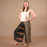Palazzo Hose Marlenehose Feather schwarz