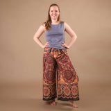 Palazzo Wrap Hose Mandala berry luftig leichter Stoff