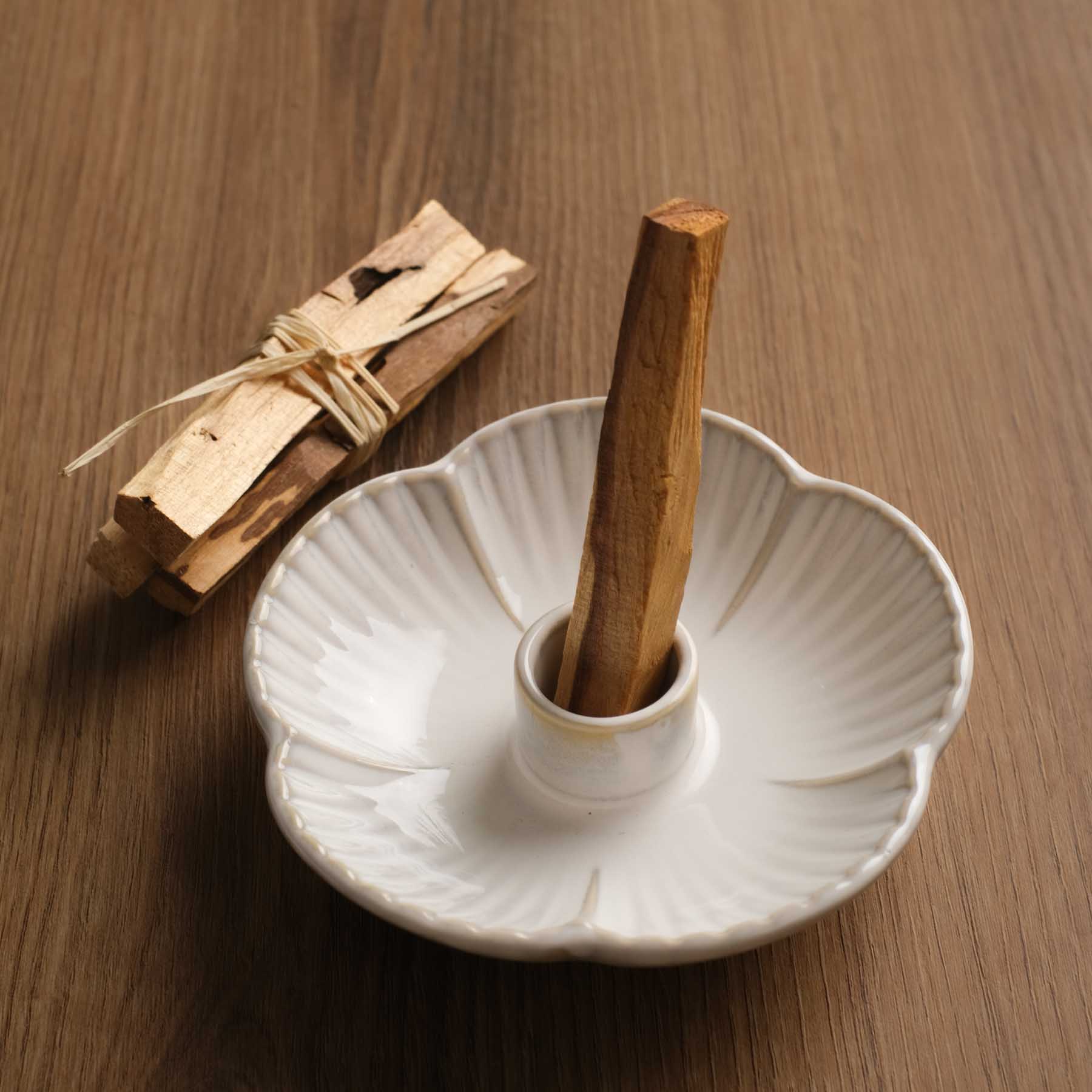 Palo Santo Halter Keramik beige