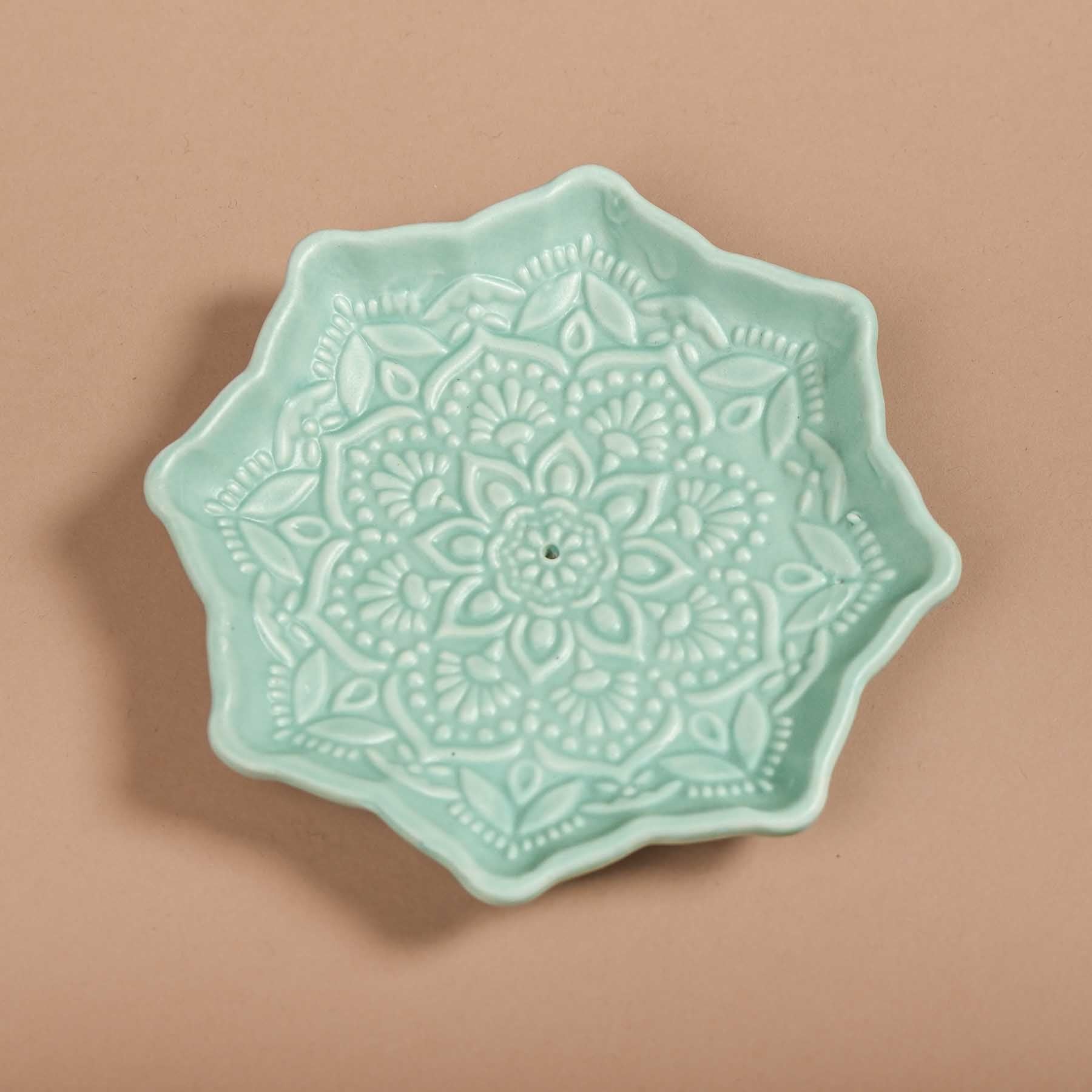 Räucherstäbchenhalter Mandala mint