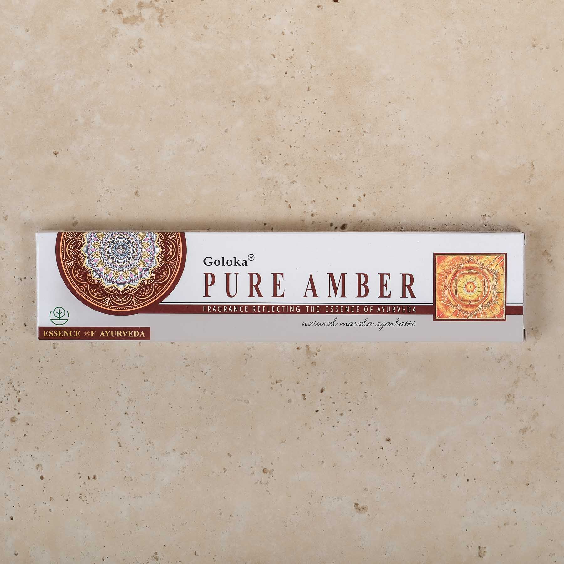 Räucherstäbchen Pure Amber Goloka