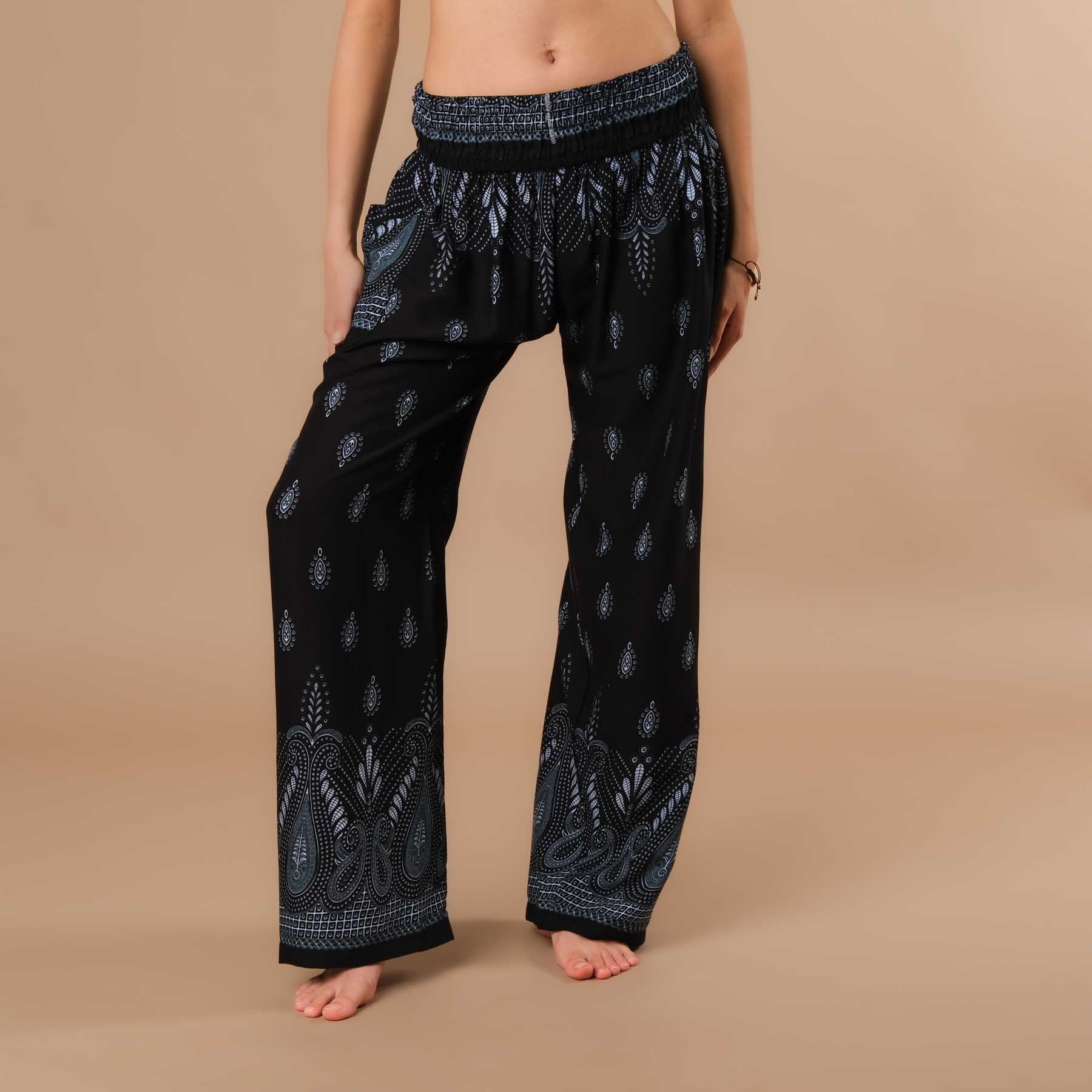 Sommerhose Palazzo Bliss schwarz