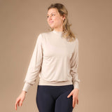 Yoga Turtleneck Kragen Shirt langarm sand