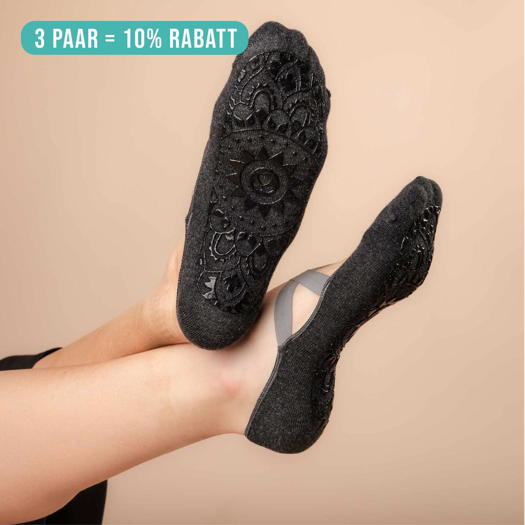 Yoga Anti Rutsch Socken anthrazit