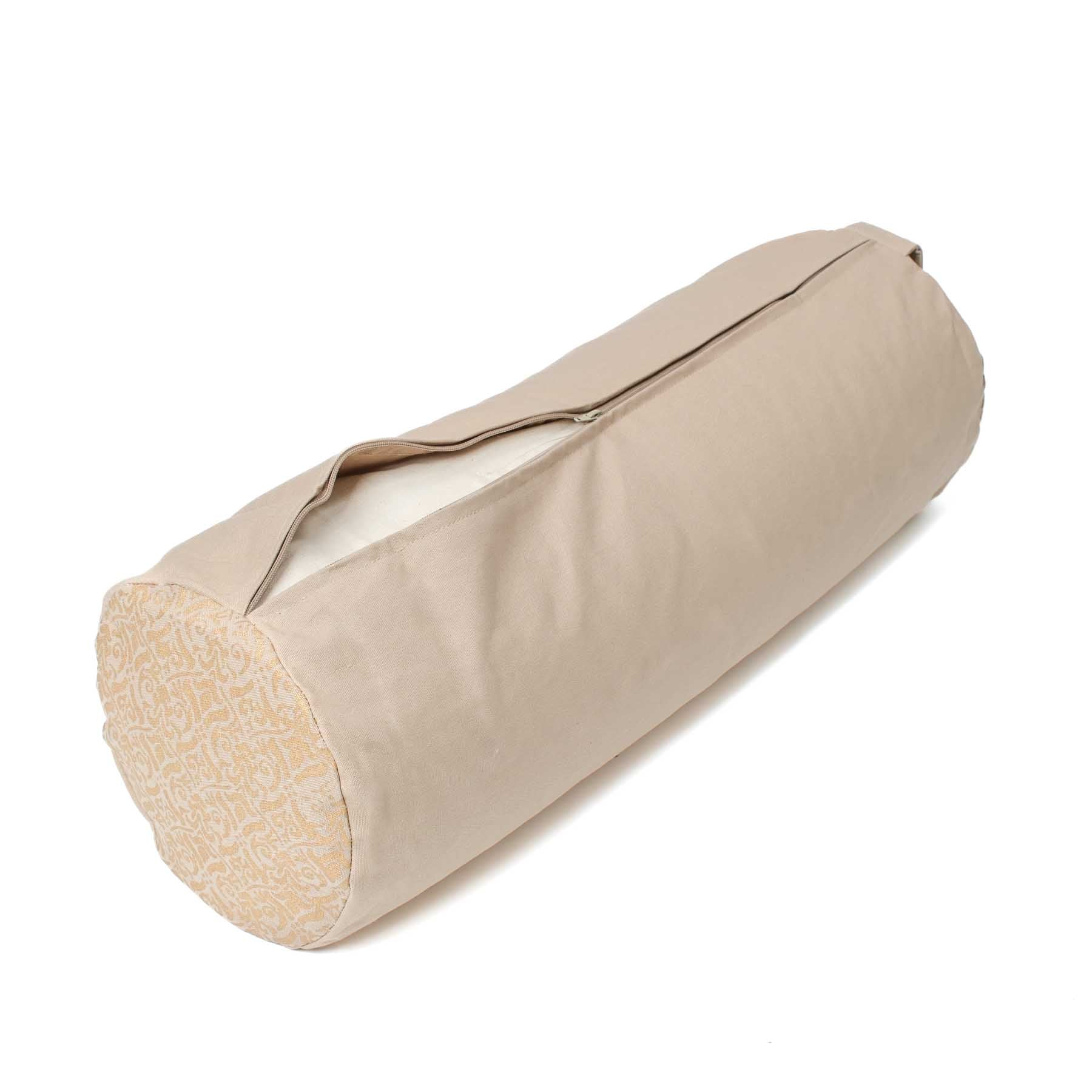 Yoga Bolster Taj Mahal aus Bio Baumwolle sand