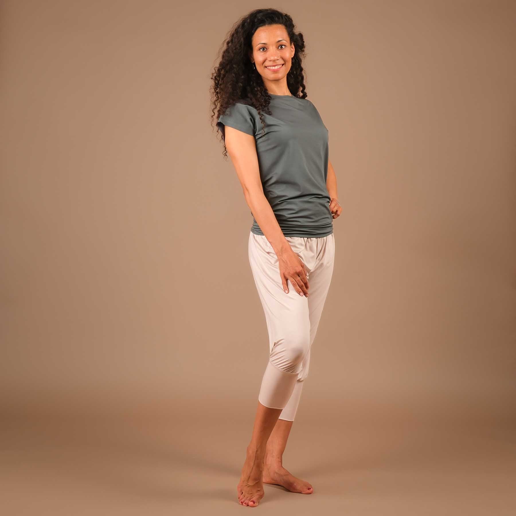 Yoga Shirt Comfy kurzarm nachhaltig in der Schweiz hergestellt smaragd