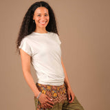 Yoga Shirt Comfy kurzarm nachhaltig in der Schweiz hergestellt weiss