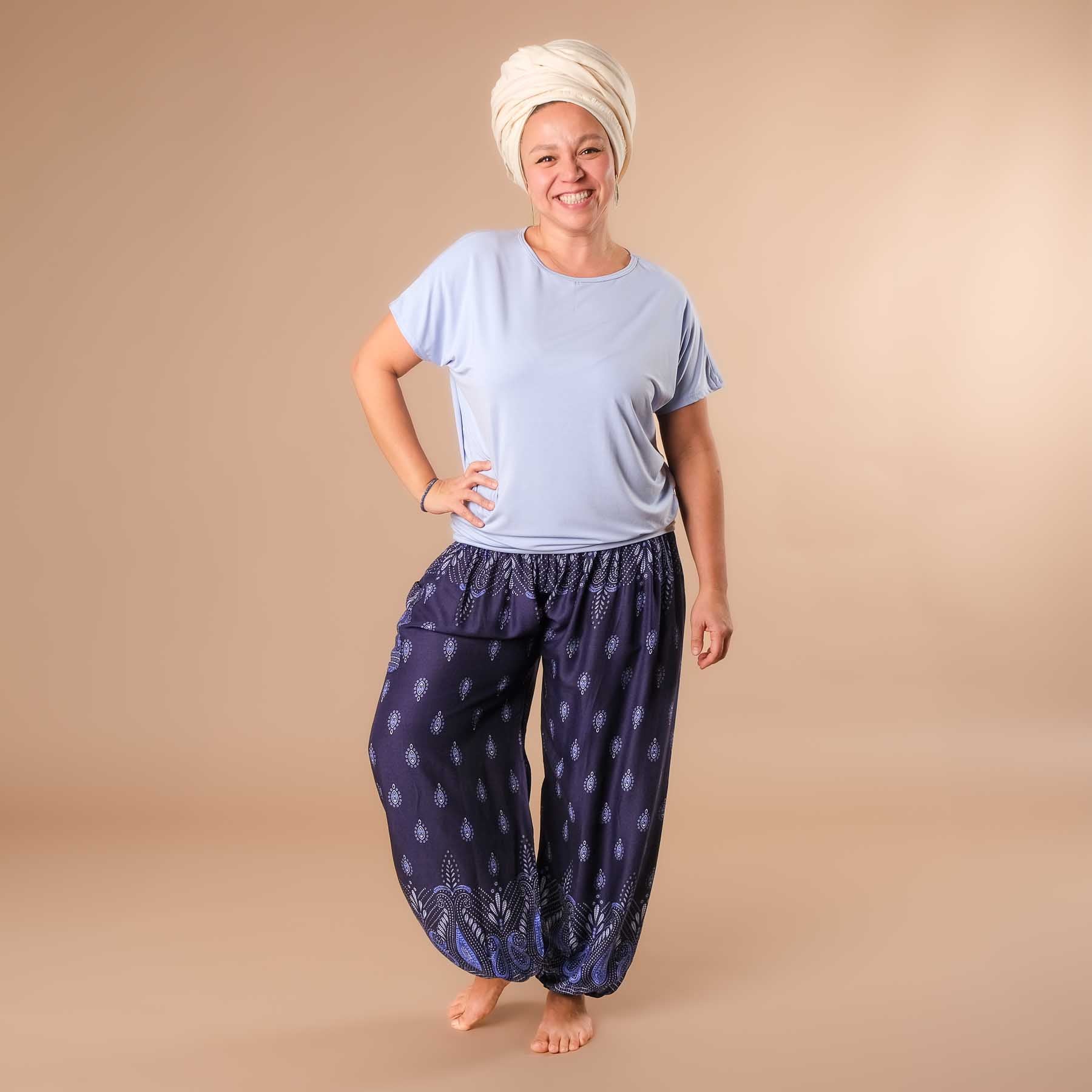 Yoga Haremshose Bliss navy