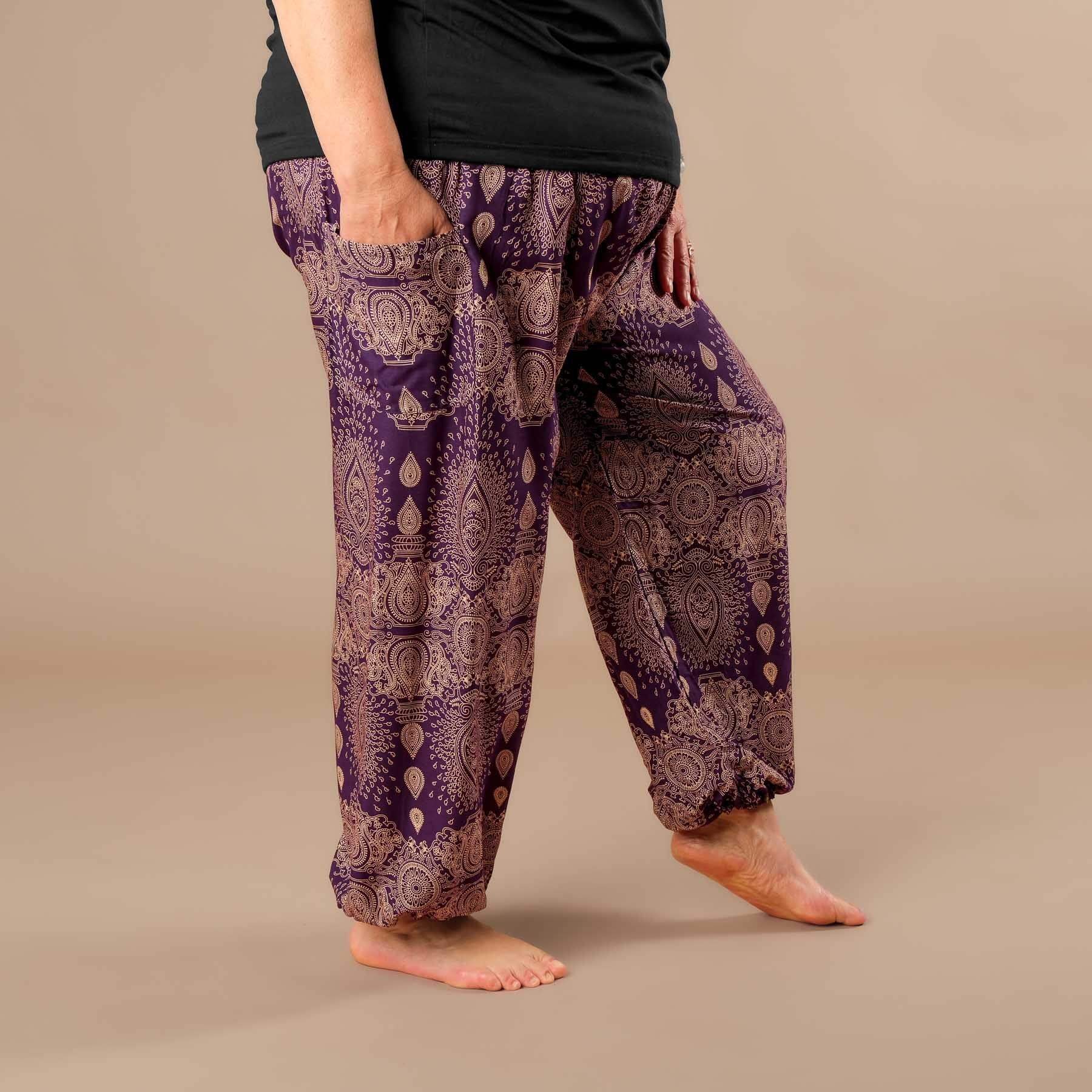 Pantalon de yoga harem Dream plum